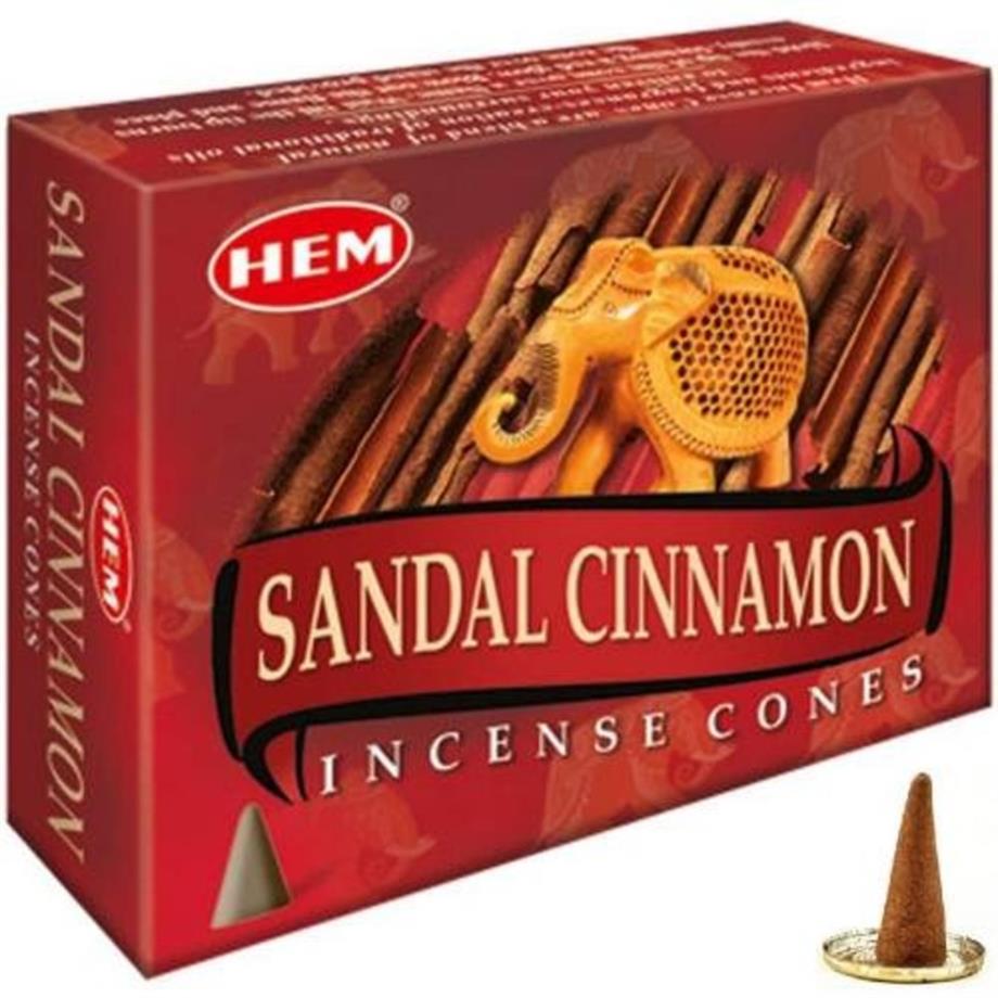 Sandal-Tarçın Kokulu Konik Tütsü