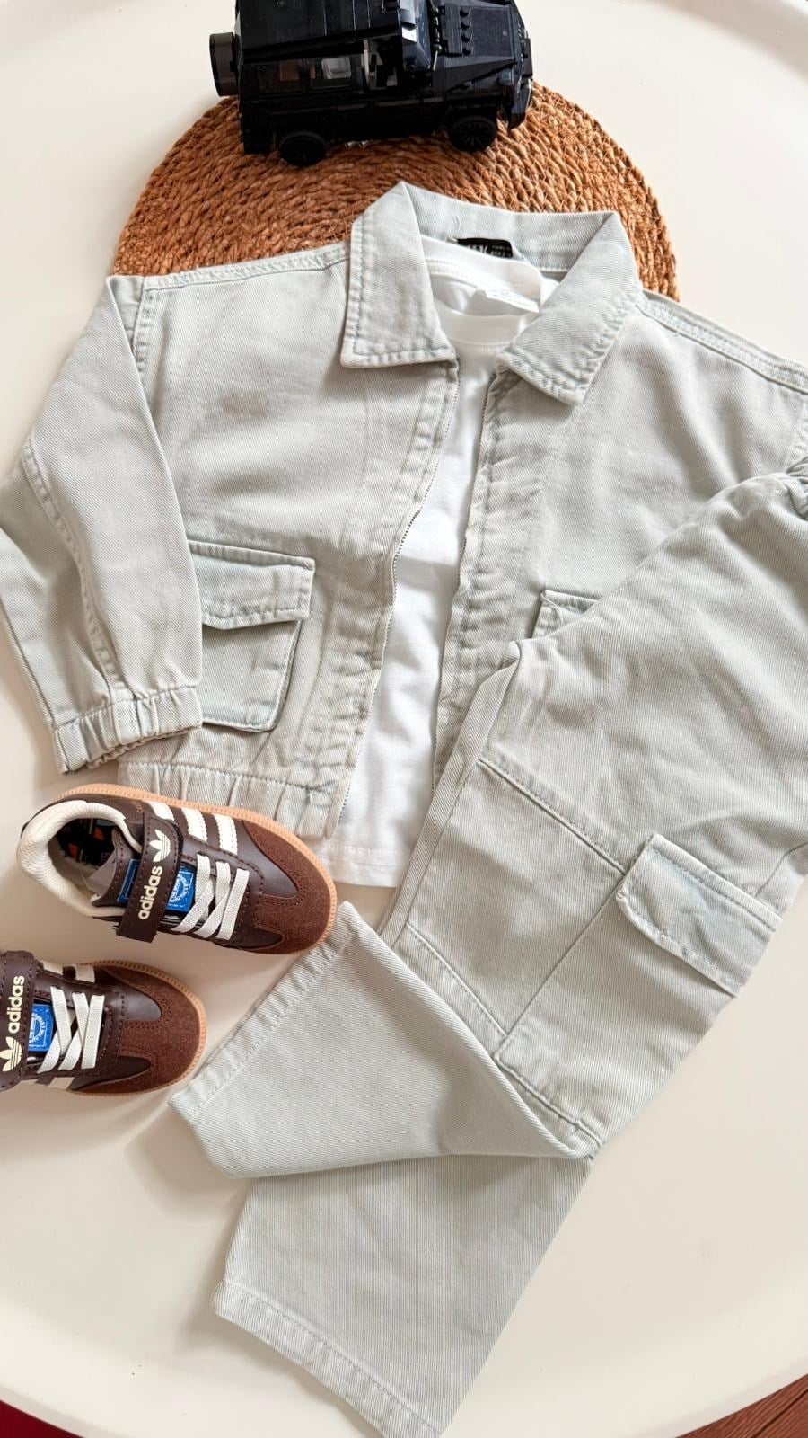 3 lü set takım gri ( DÜZ PAÇA)