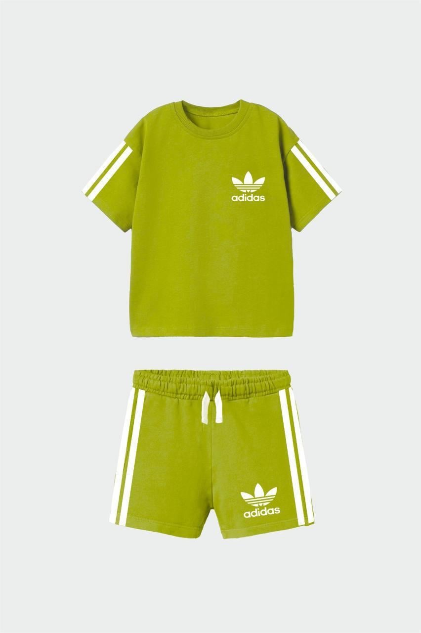 Adidas yeni yeşil şort takım 