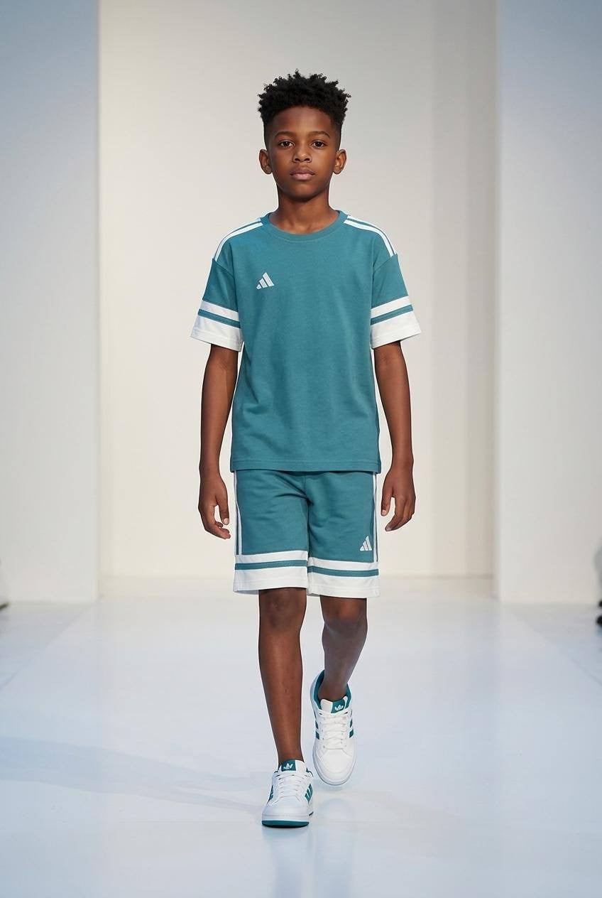 erkek çocuk şort takım yeşil