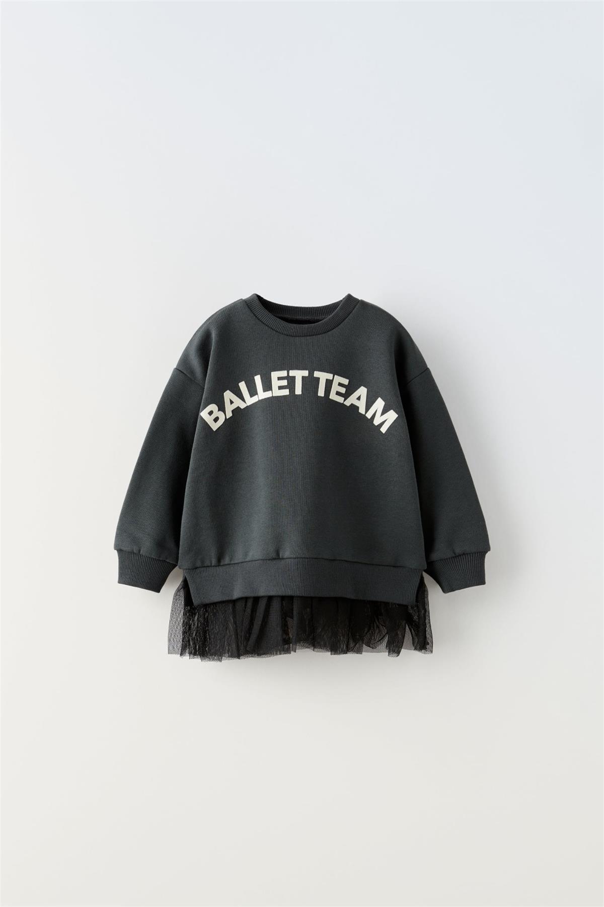 Eteği tül sweat 