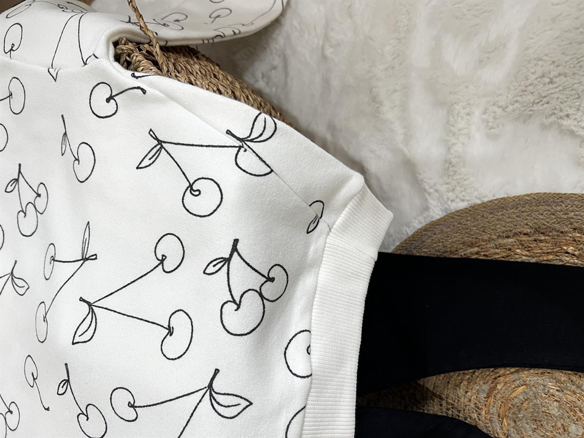 Kirazlı tayt Takım  şardonlu 