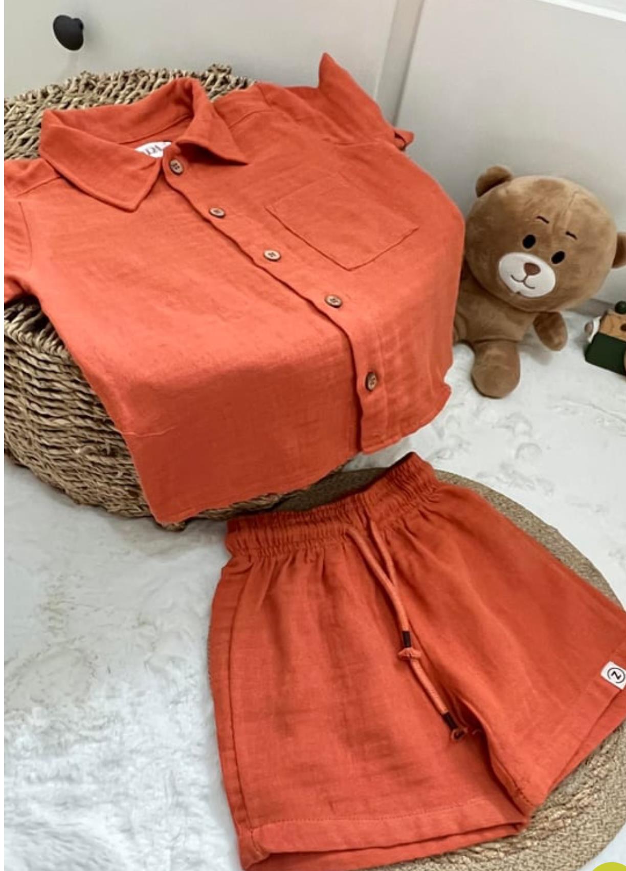 Müslin şort takım 