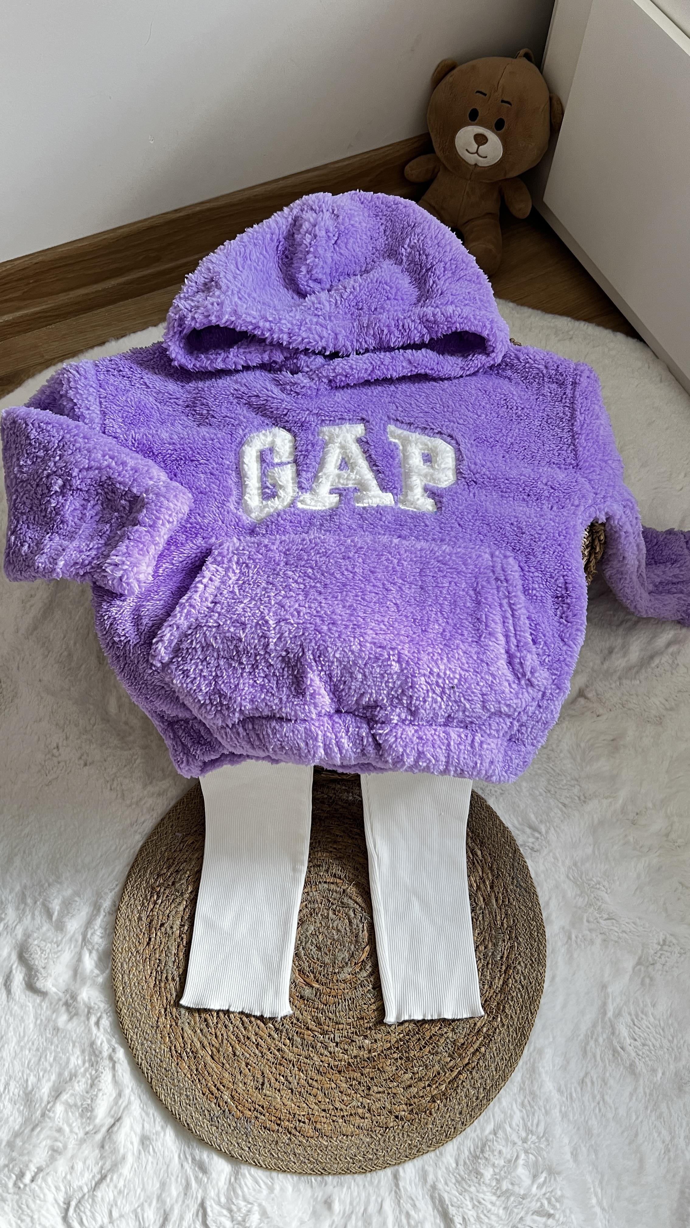 Polar lila  kumaş üst sweat 