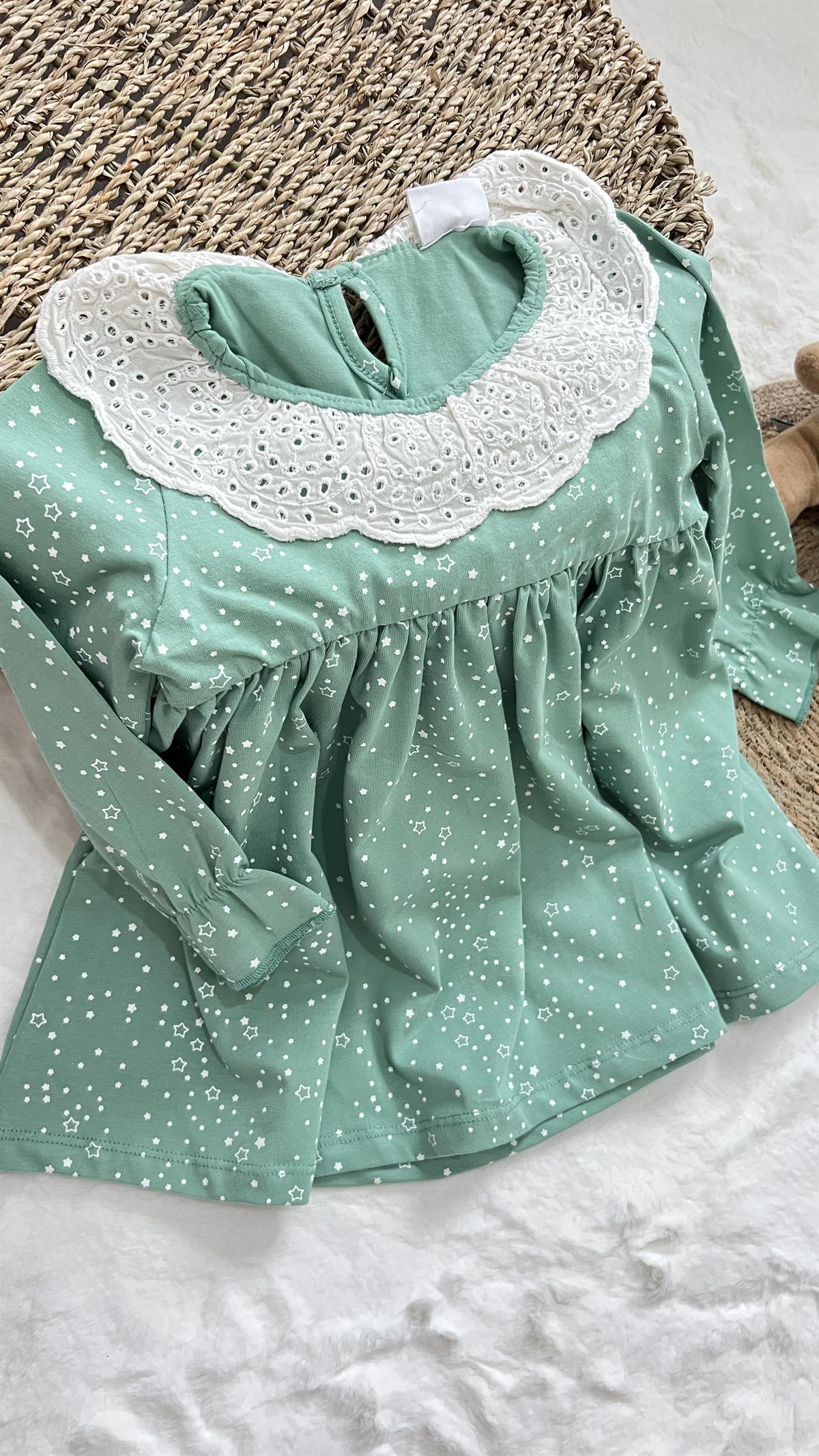 Yakalı mini elbise 