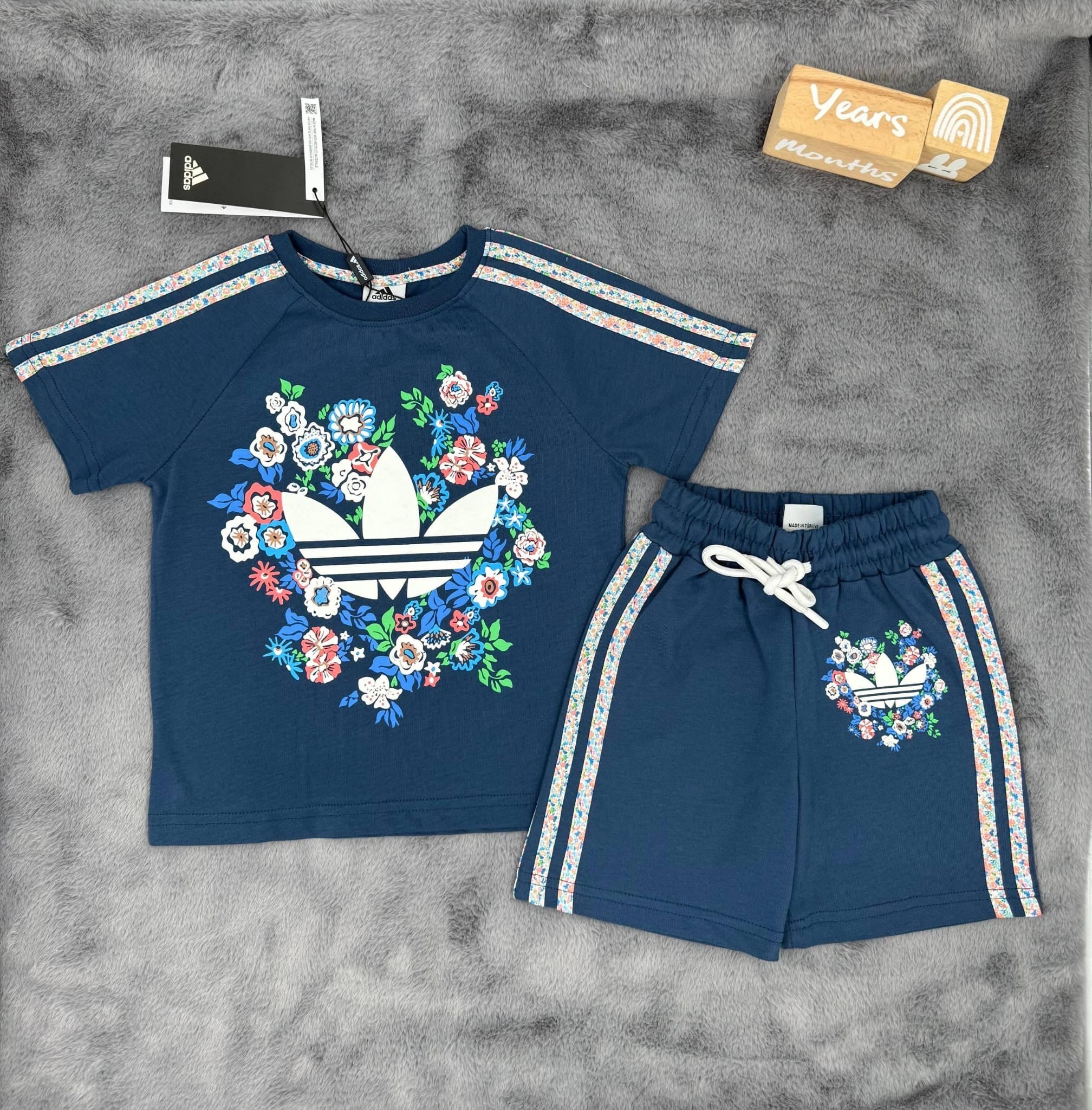 Adidas çiçek takım lacivert