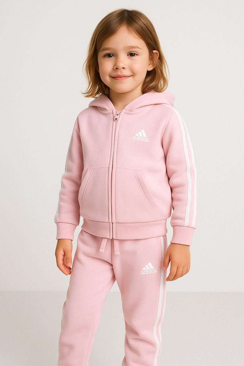 Adidas kapşonlu pembe takım