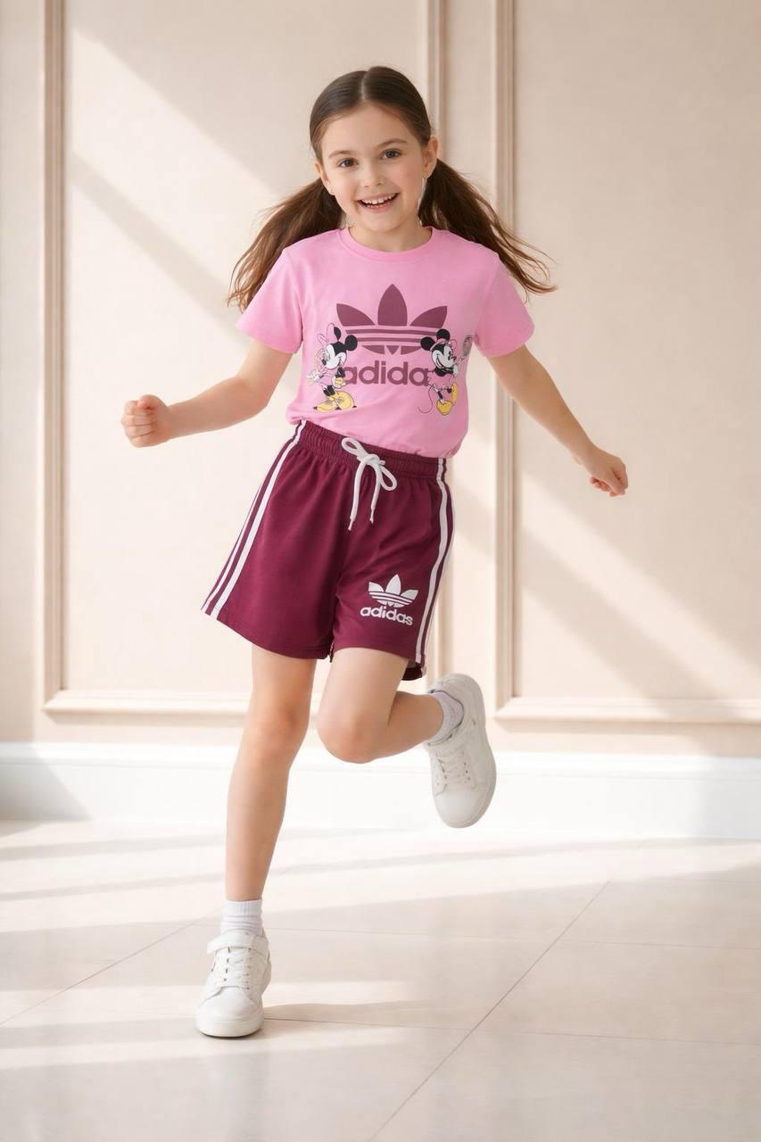 Adidas minie kız çocuk şortlu takım