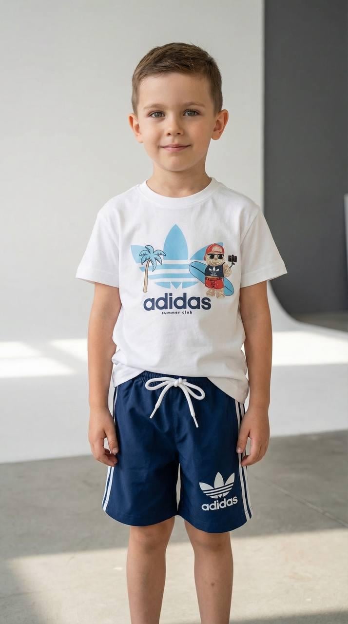 Adidas tedy erkek çocuk şort takım