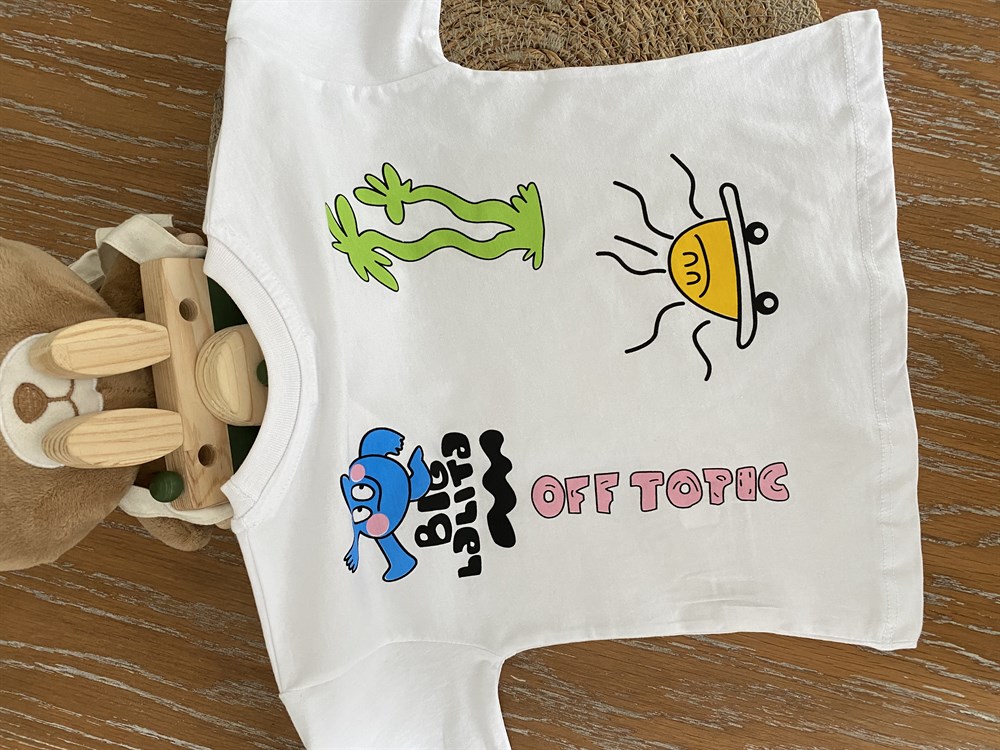 Basic desenli tşört 