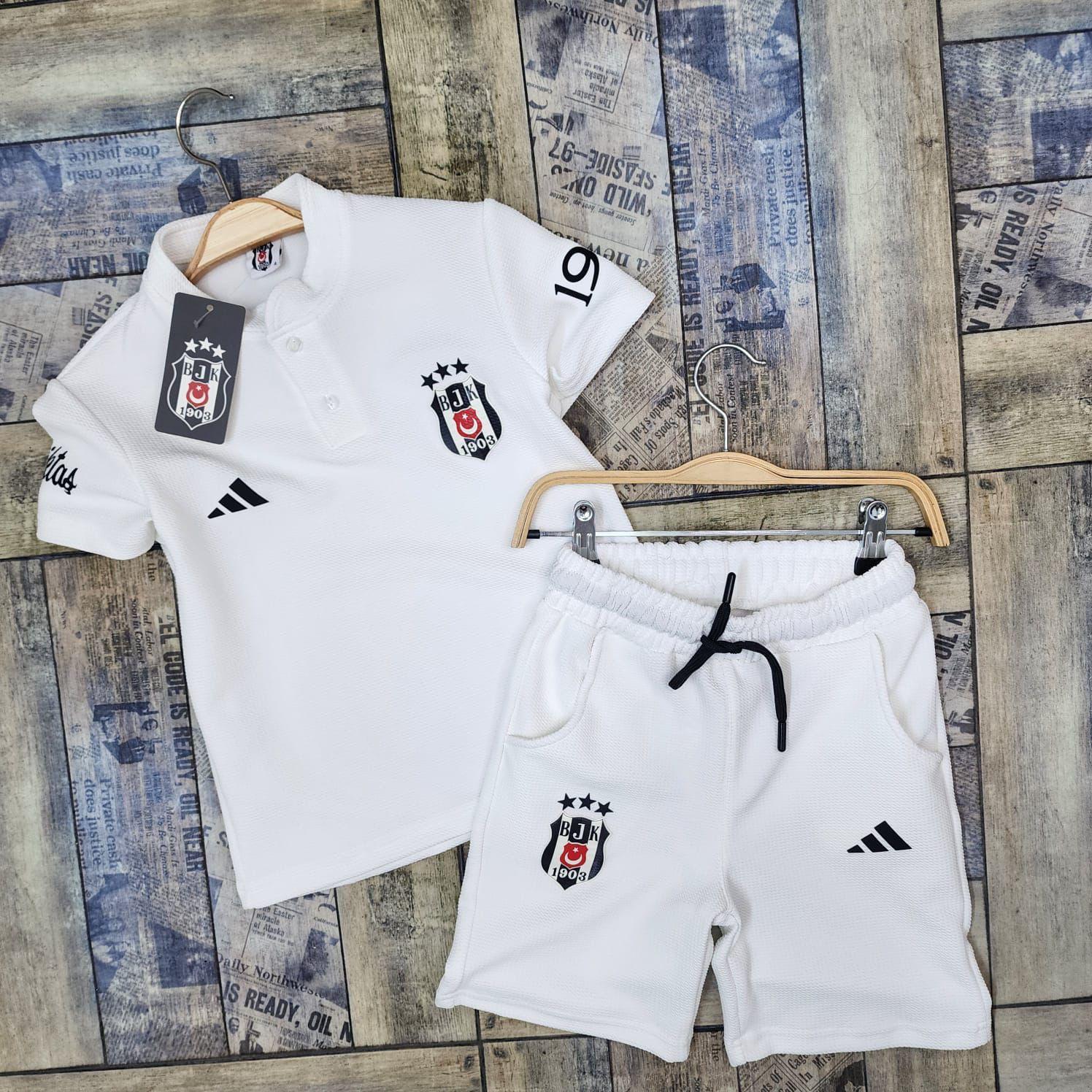 Beşiktaş şort takım beyaz 