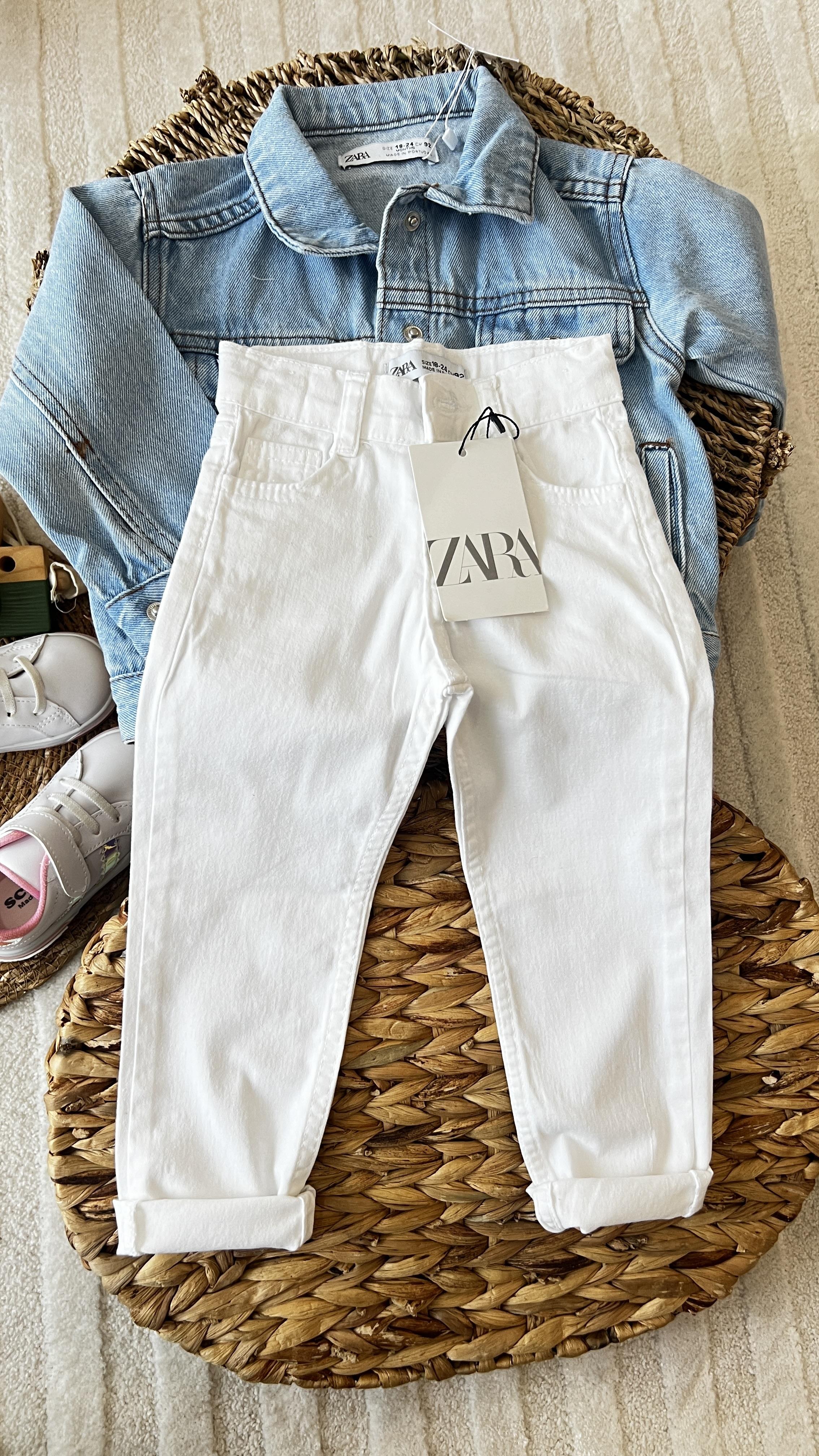 Beyaz skiny jean 