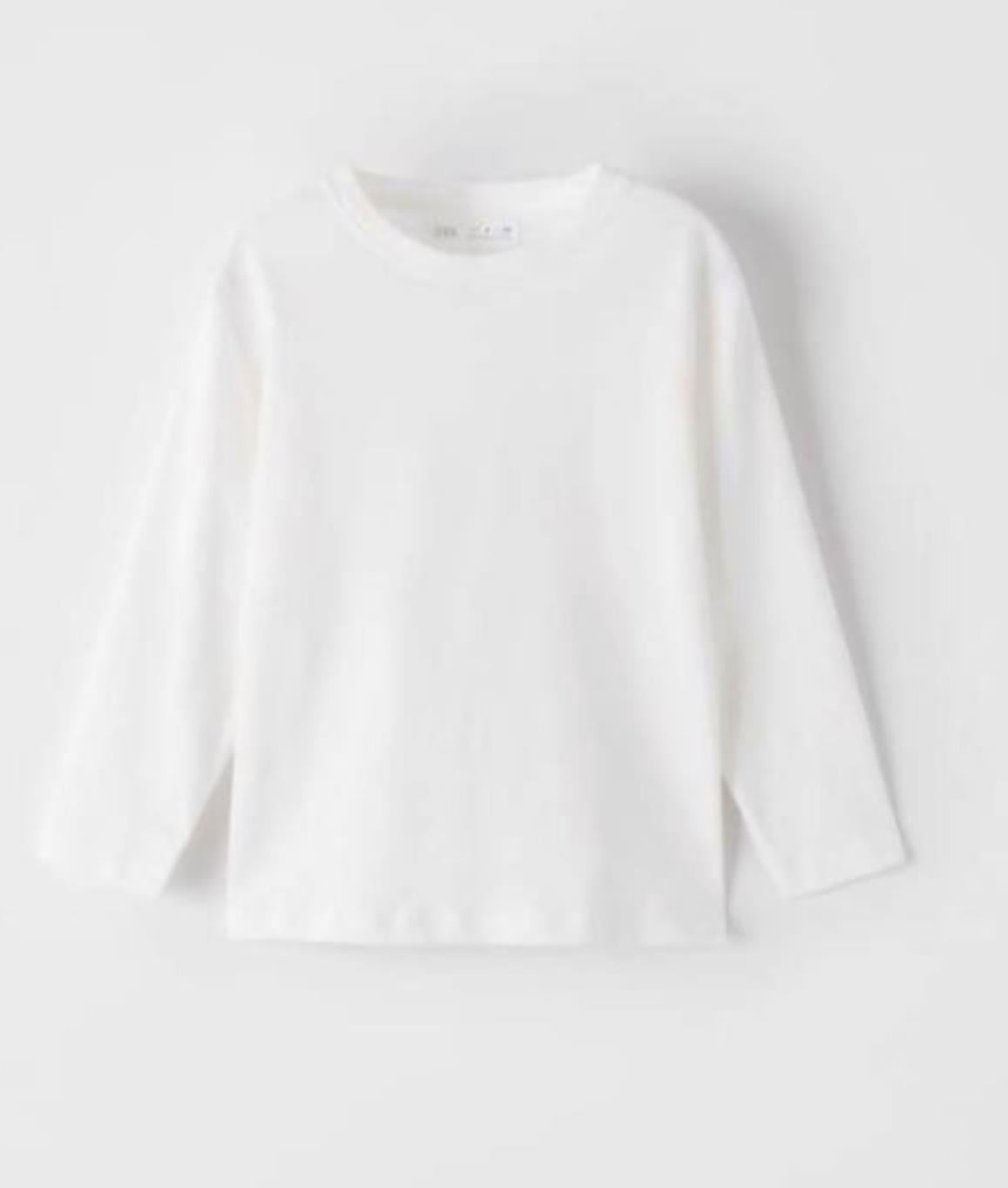 Beyaz uzun kol basic