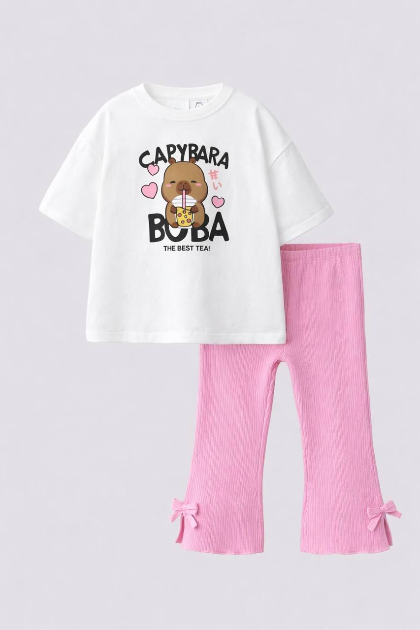 Capybara İspanyol tayt takım