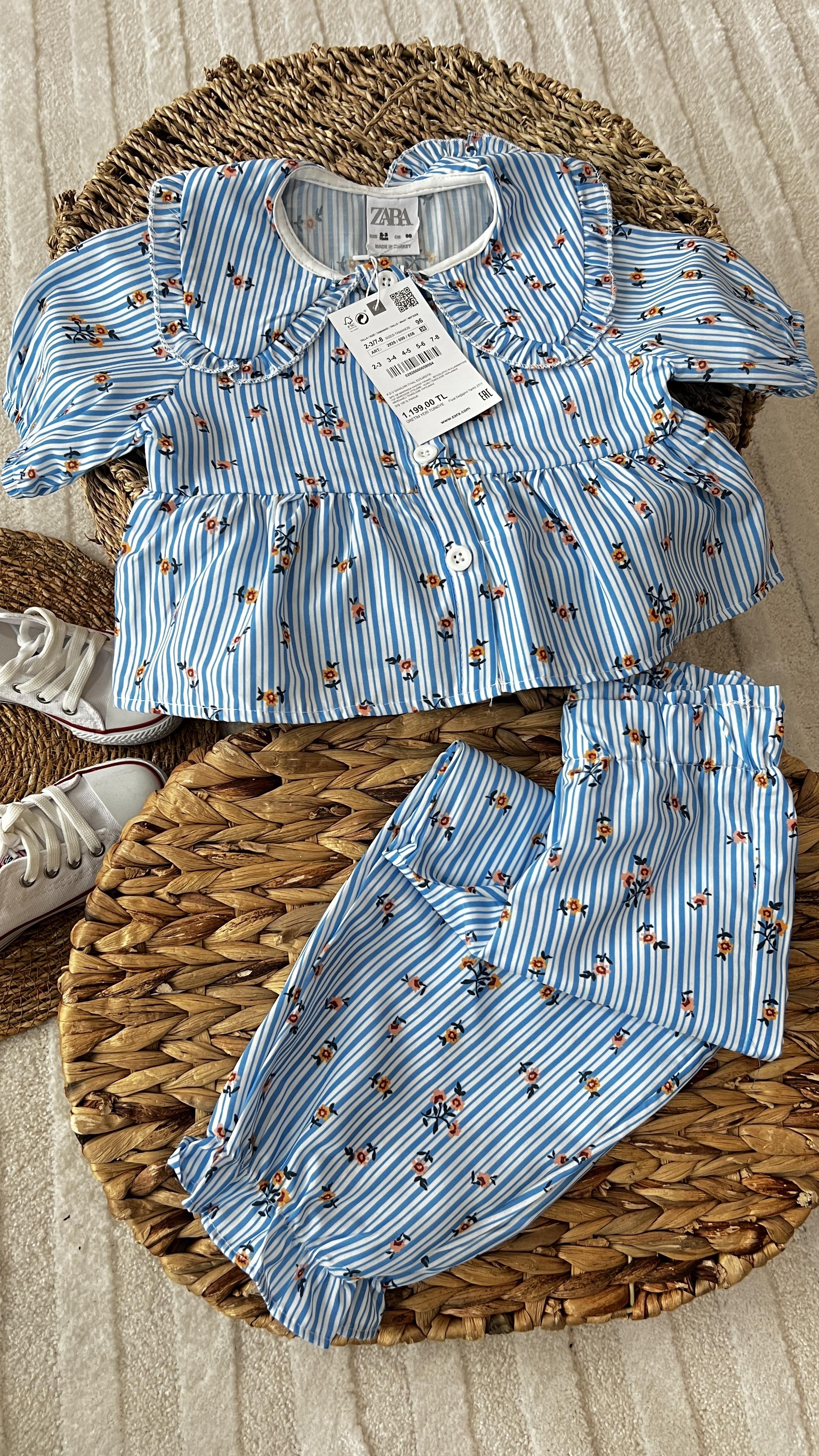 Çizgili dokuma takım 