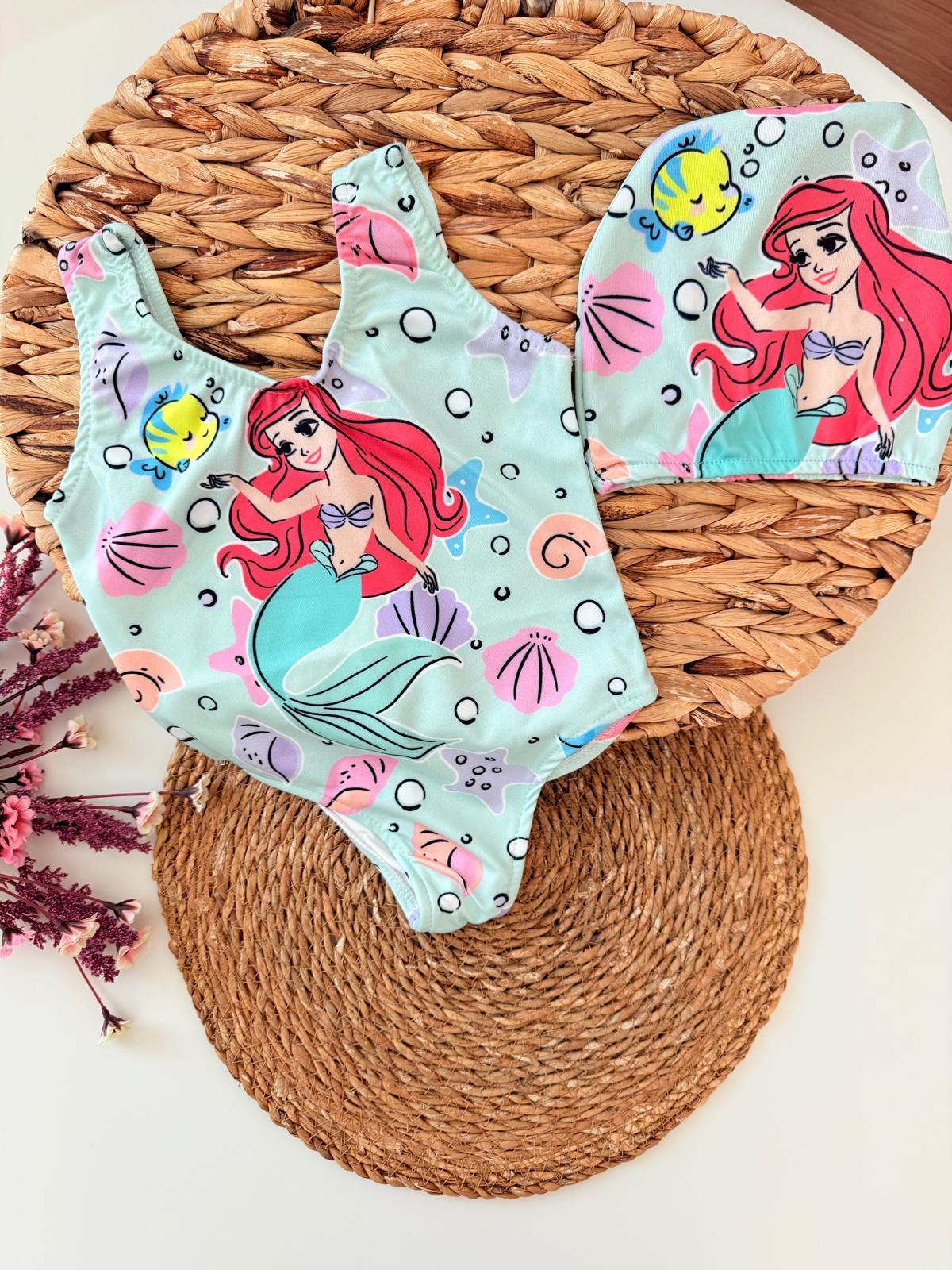 Deniz kızı boneli mayo set