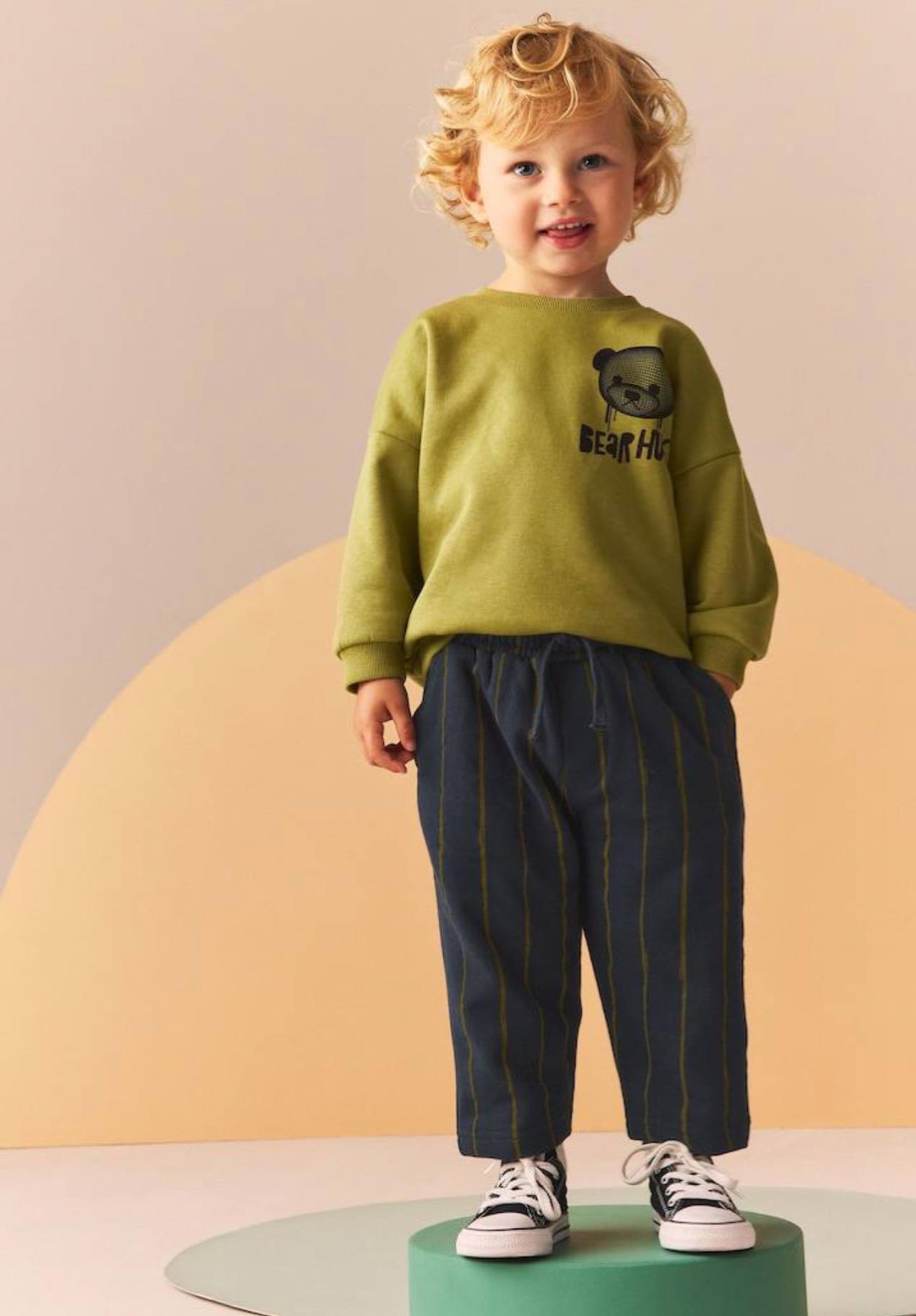 Erkek çocuk çizgili takım