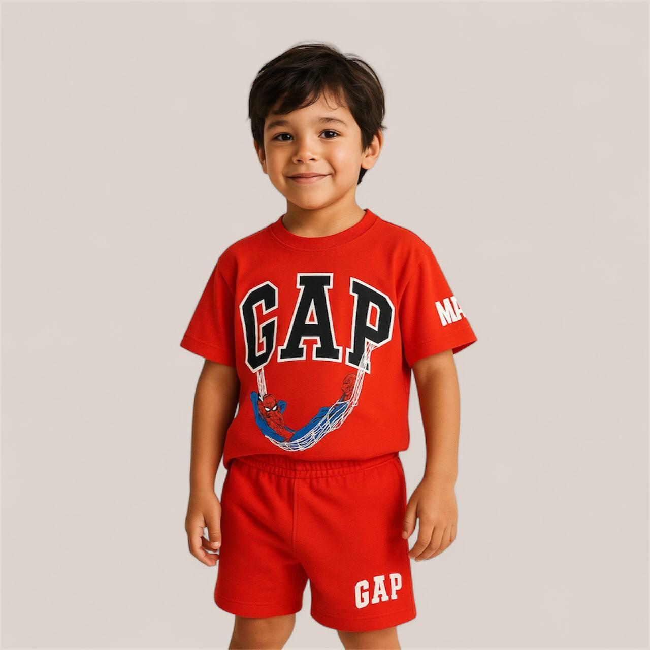 Gap kırmızı erkek şortlu takım