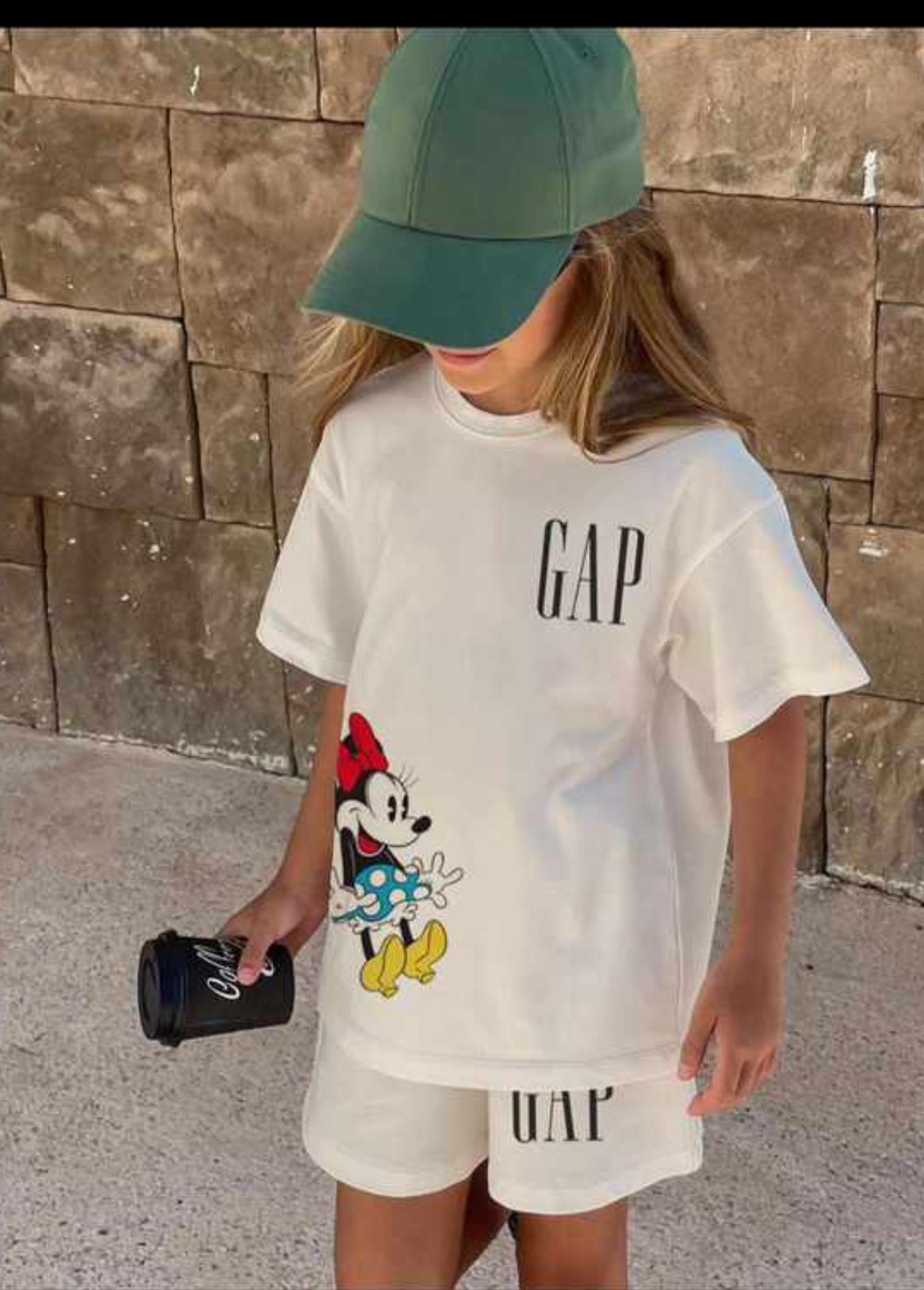 Gap kız takım krem 