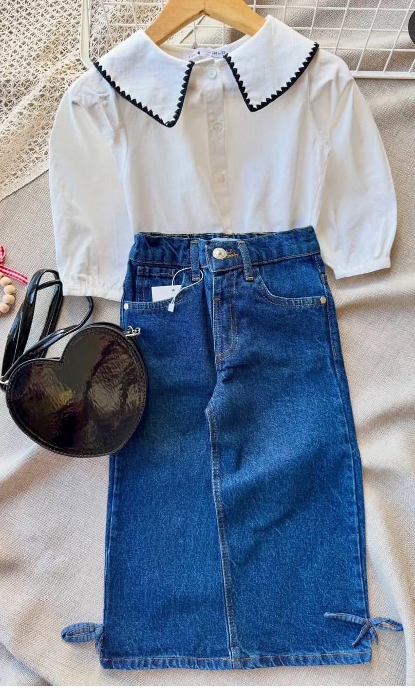 Gömlek detay kız takım