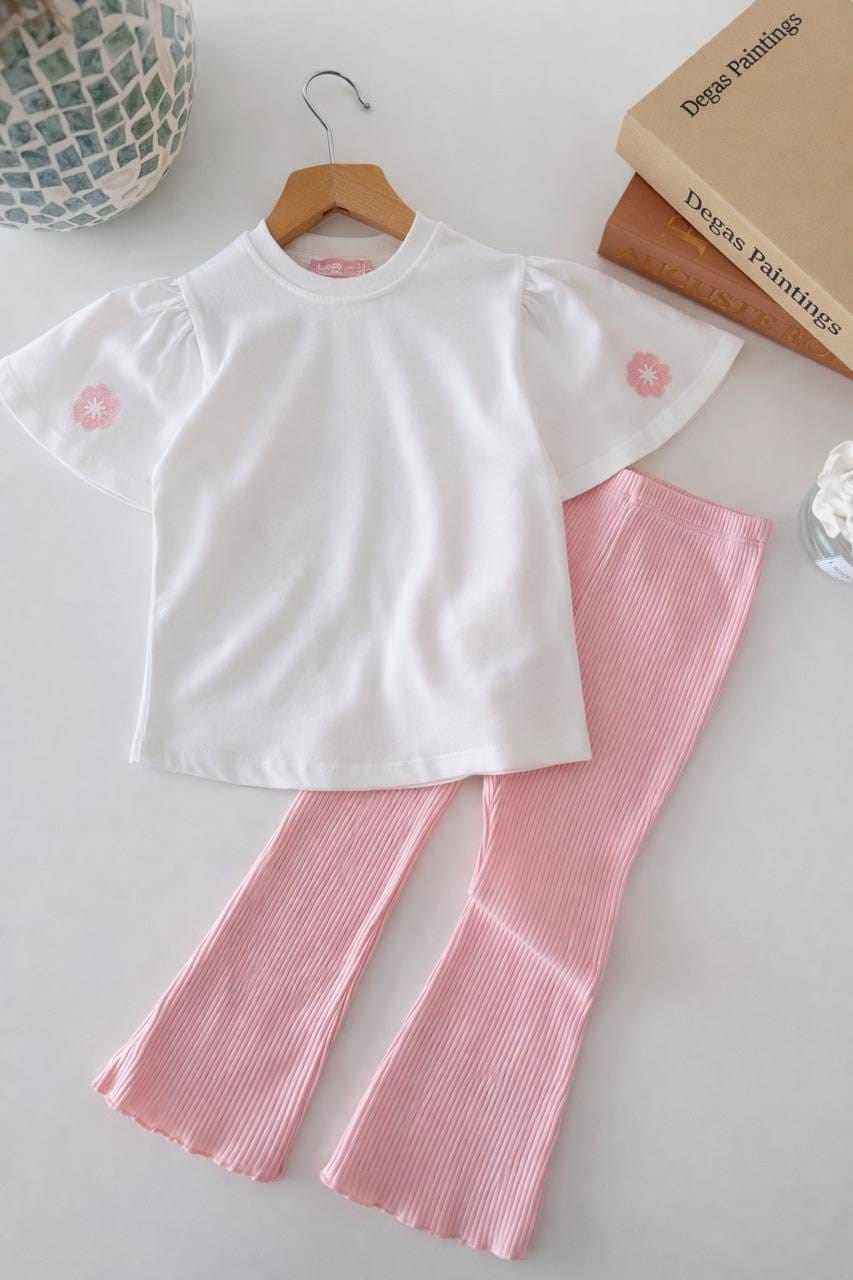 İspanyol paça pudra tayt takım