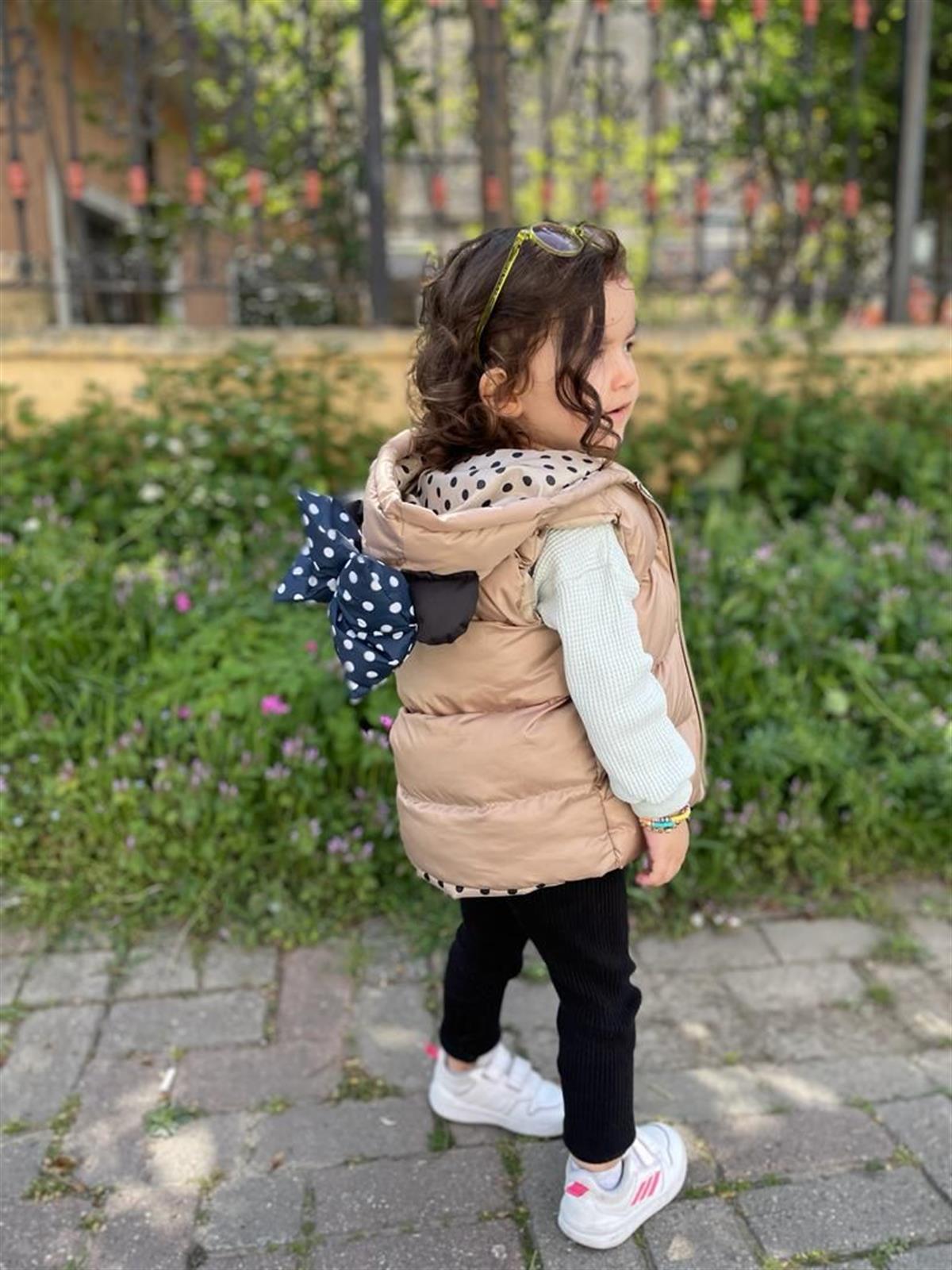 Kahve kız yelek 