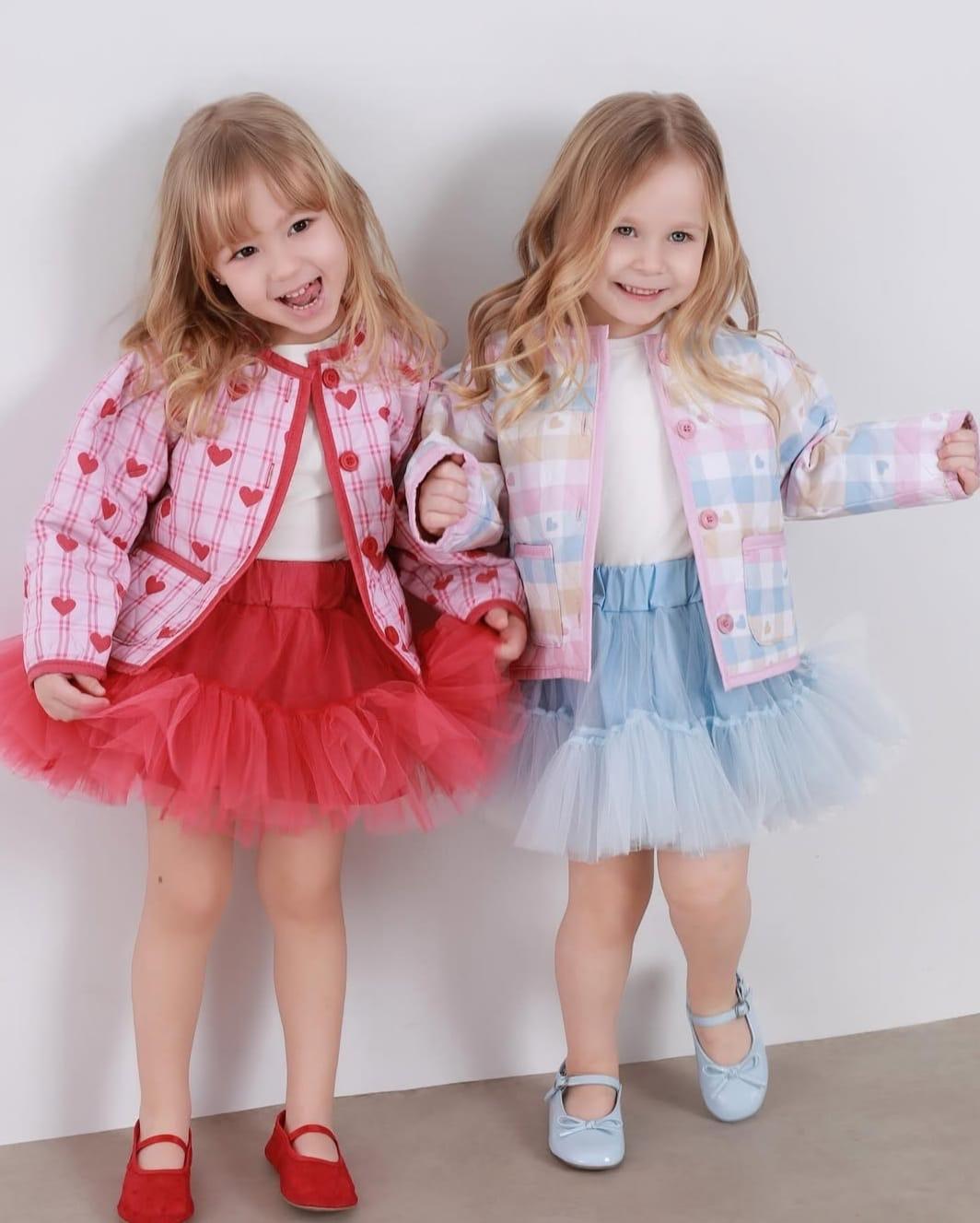 Kapitone ceket  dahil tütü takım  pembe 