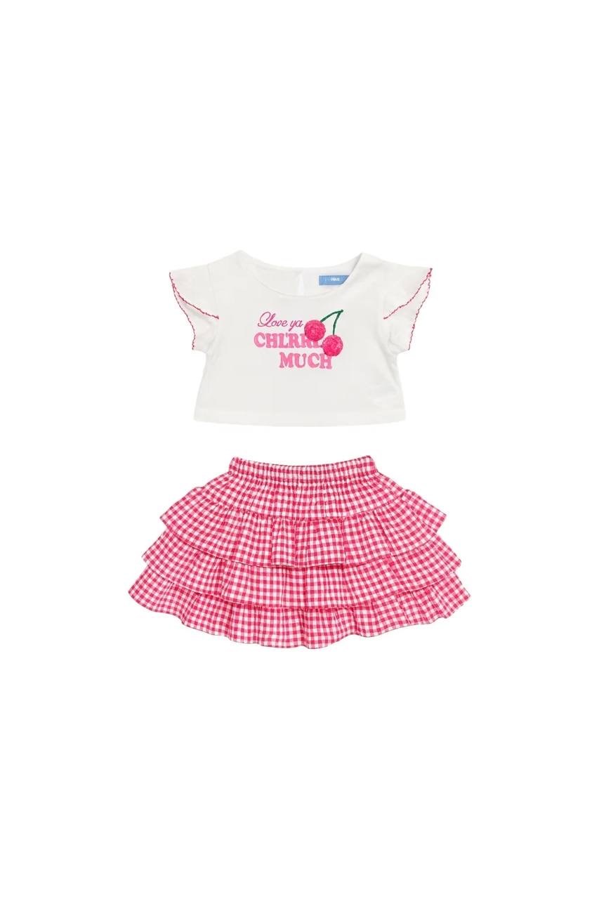 Kiraz etek crop takım