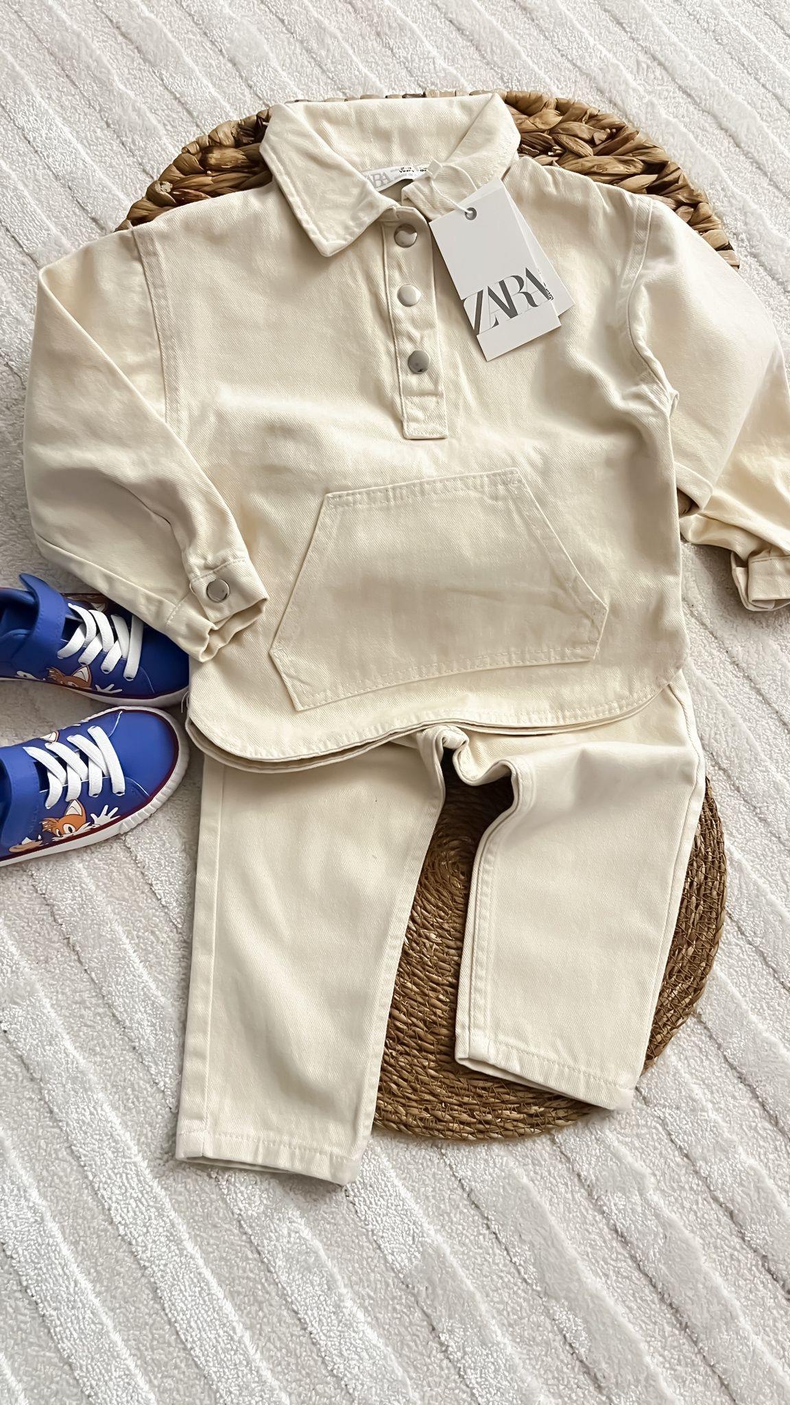 Krem kanguru gömlek 