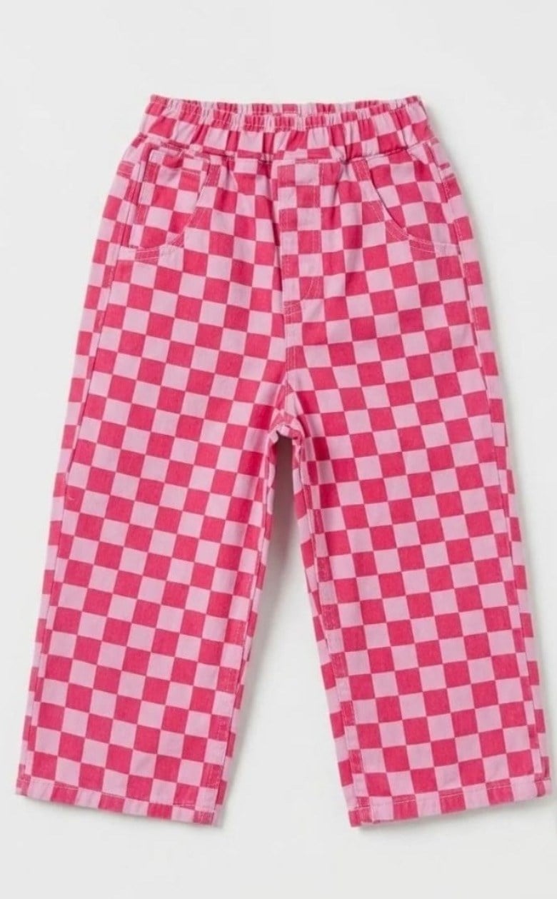 laciel kareli pembe jean