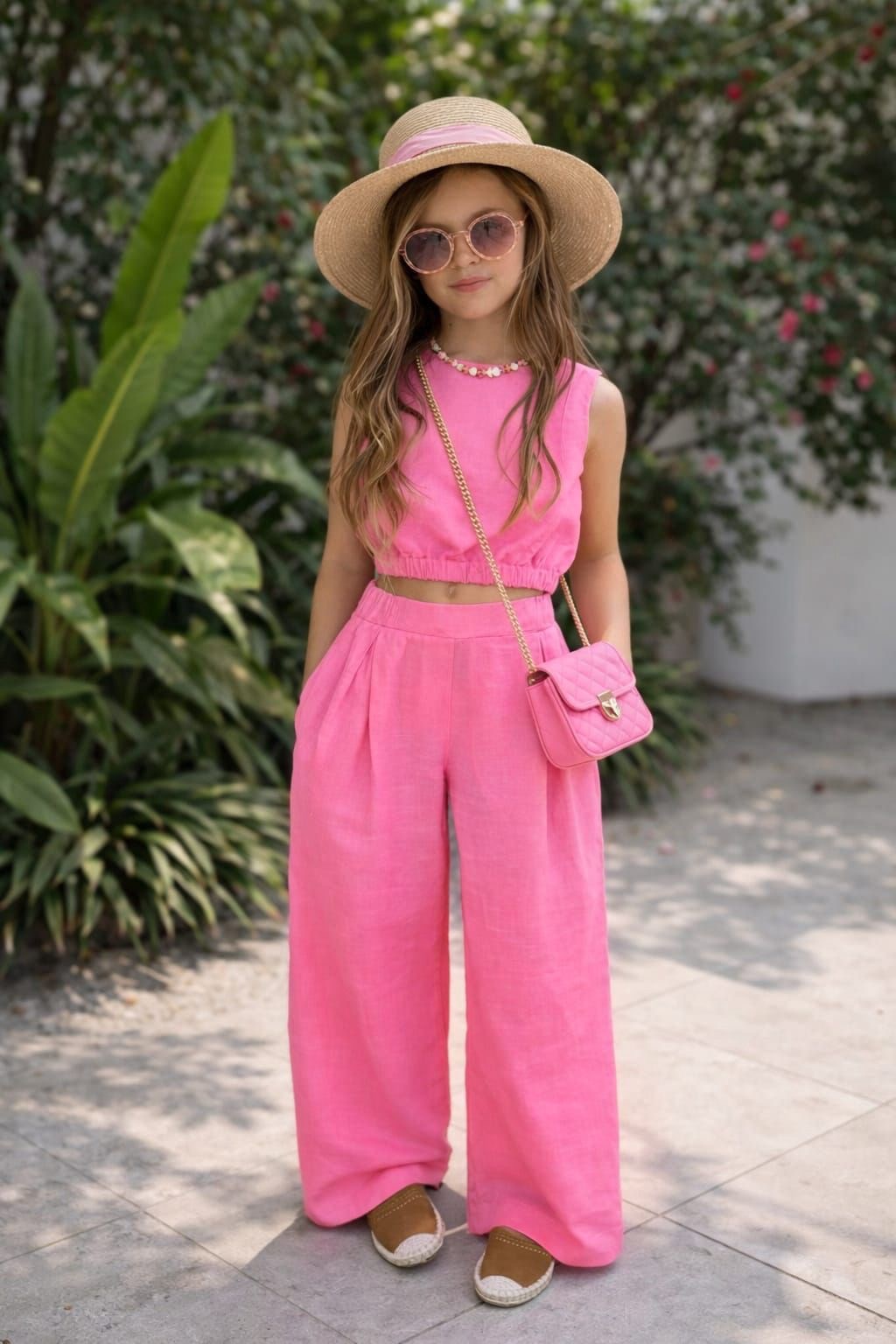 Laciel  pembe kız çocuk takım 