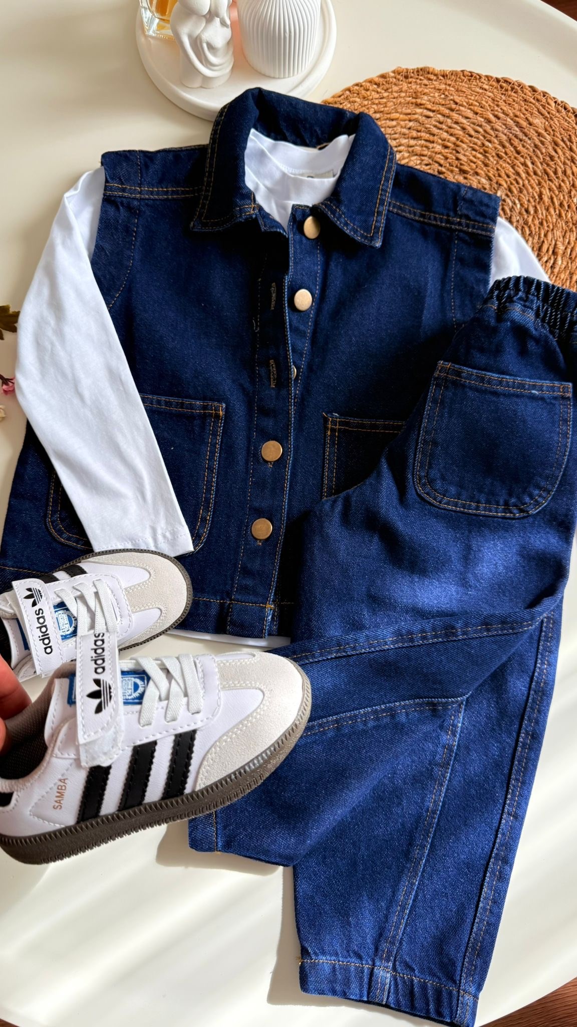 Laciel yelek jean takım