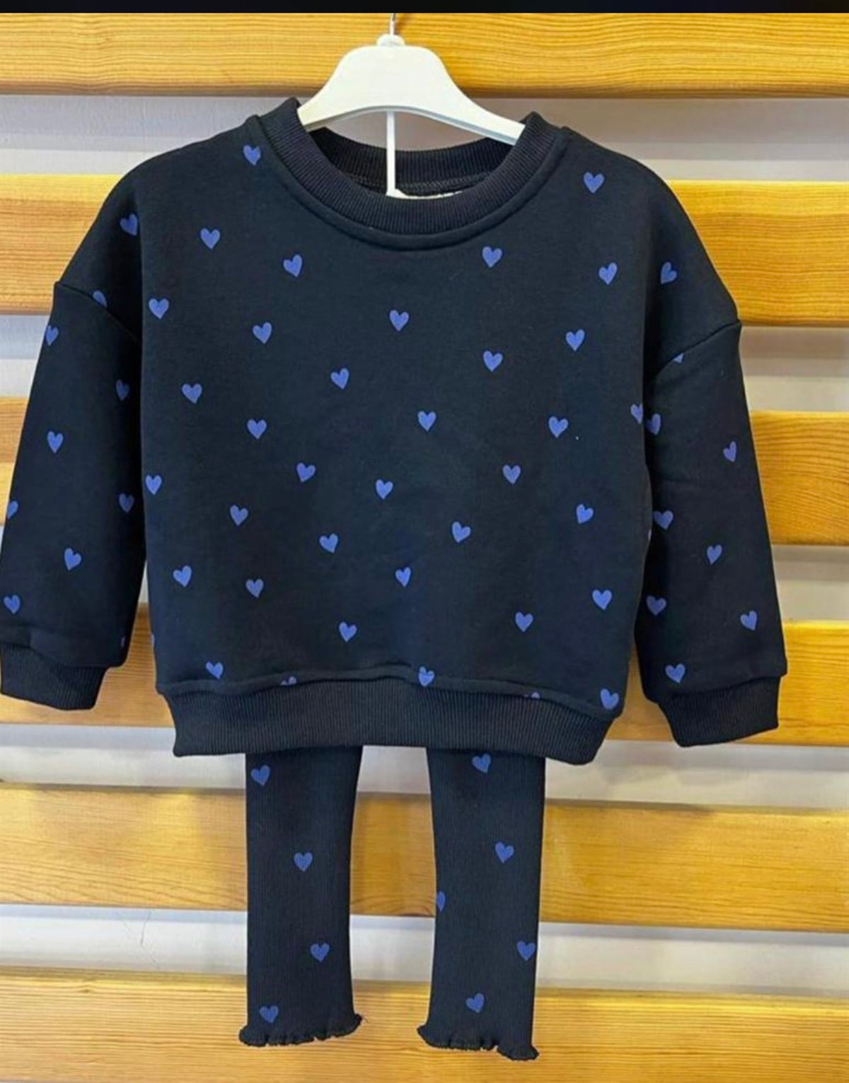 Lacivert kalp takım 