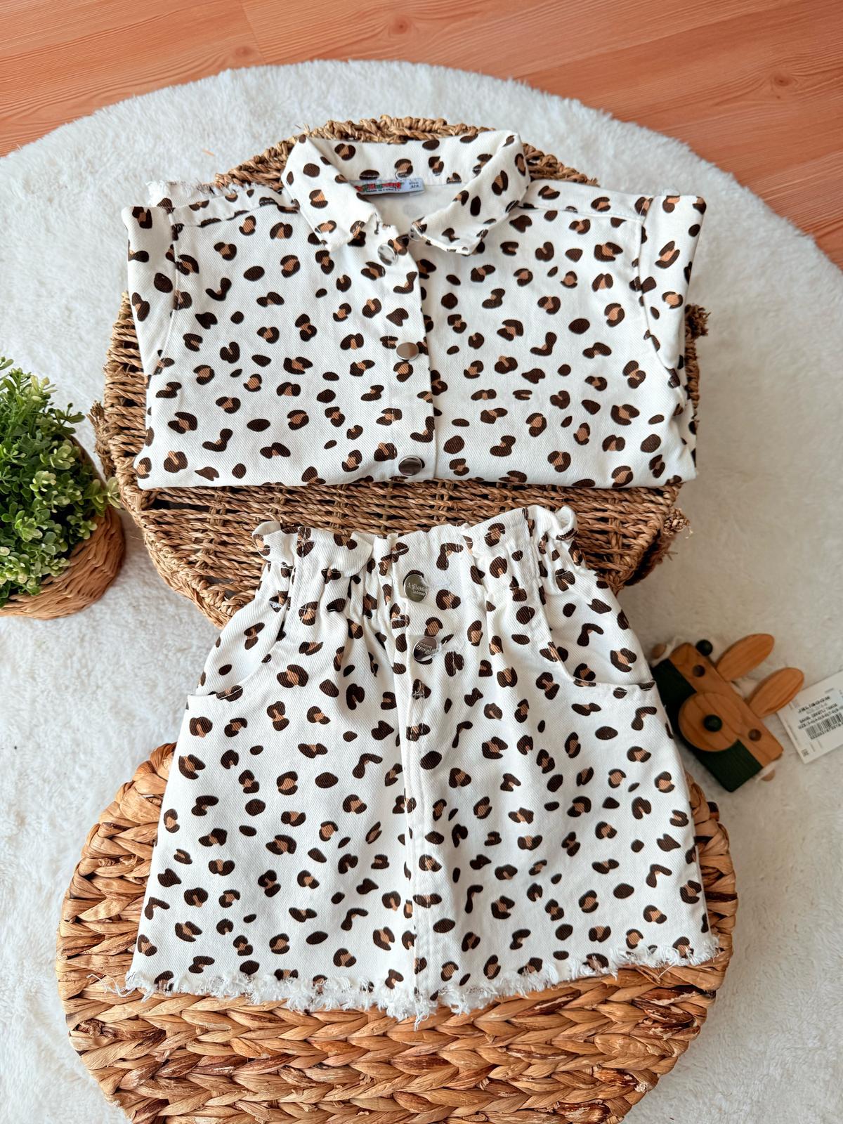 Leopar kot etek takım