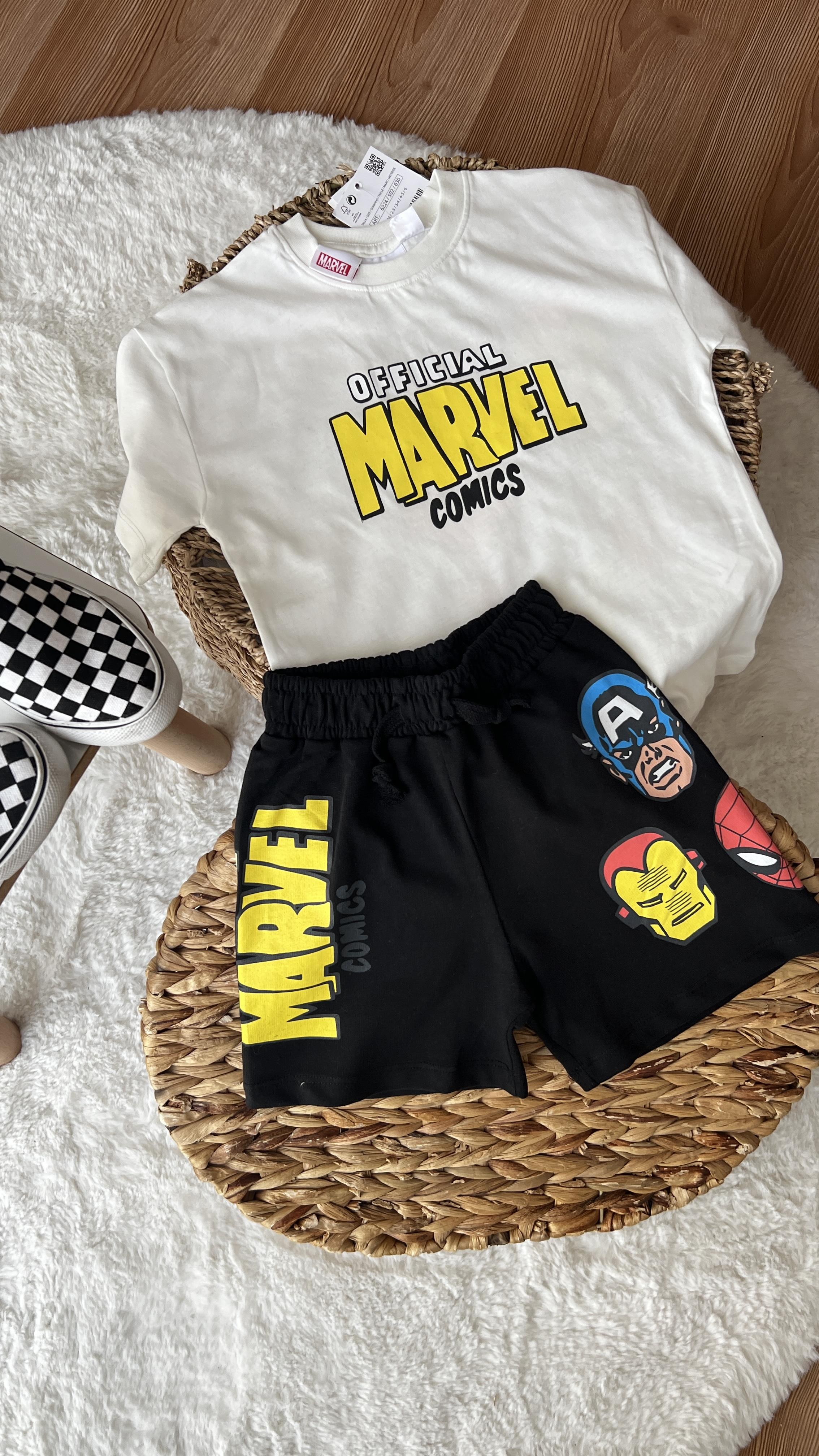 Marvel şort takım 