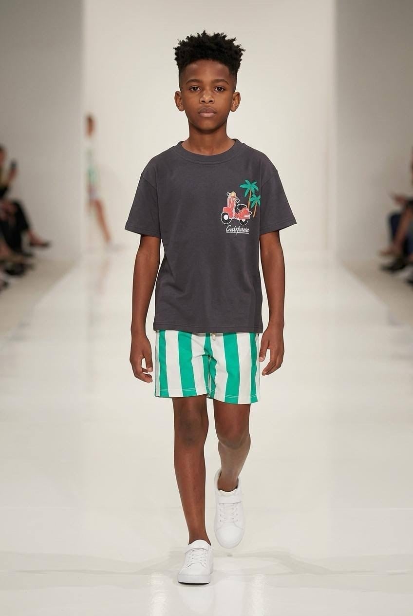 Palmiye şort takım 