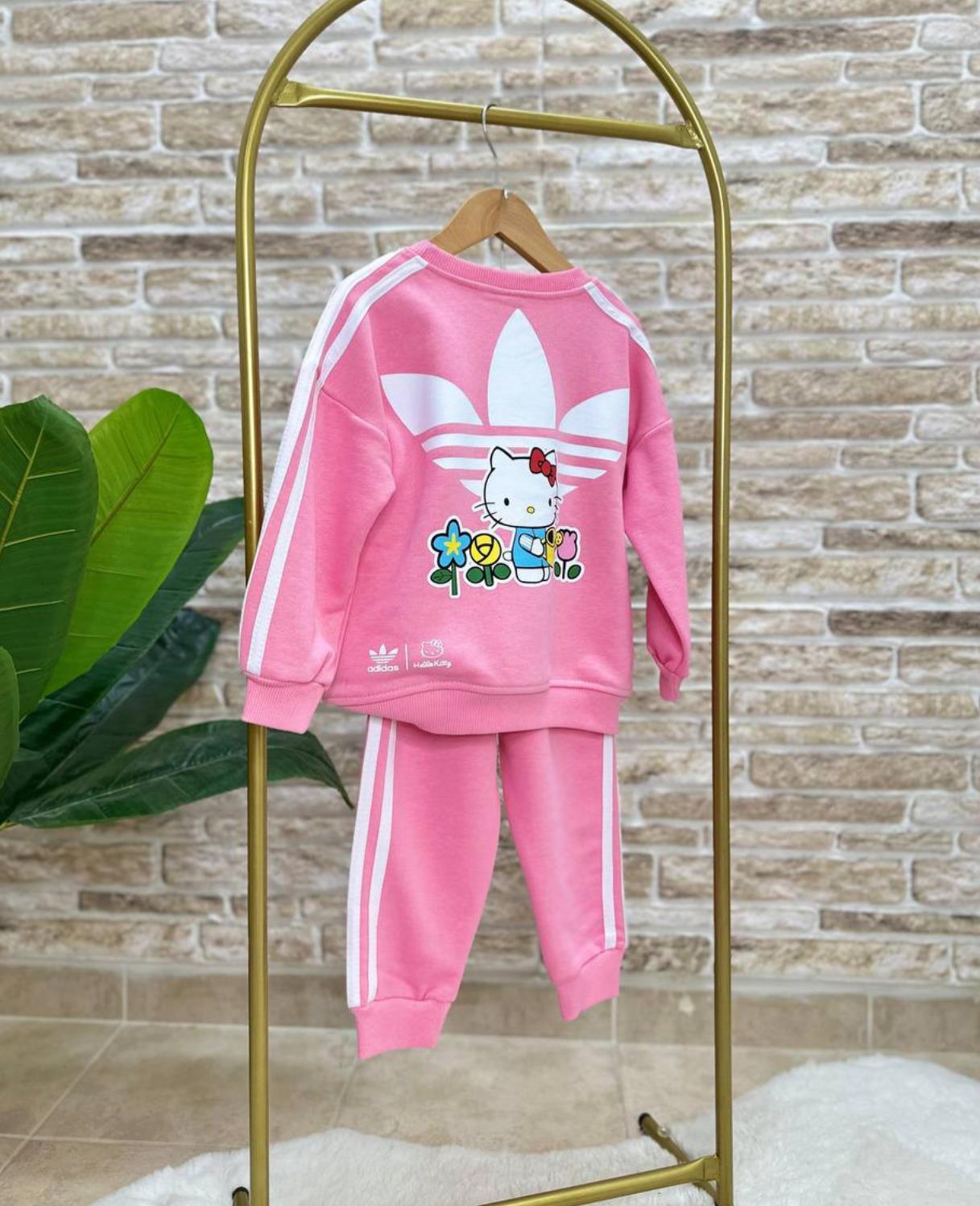 Pembe kız çocuk Adidas takım 