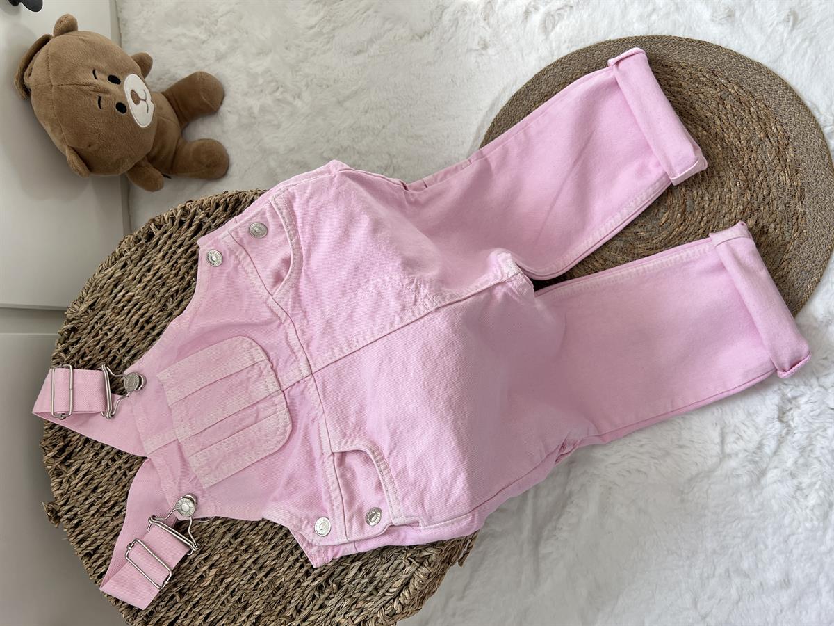 Pembe kız salopet 