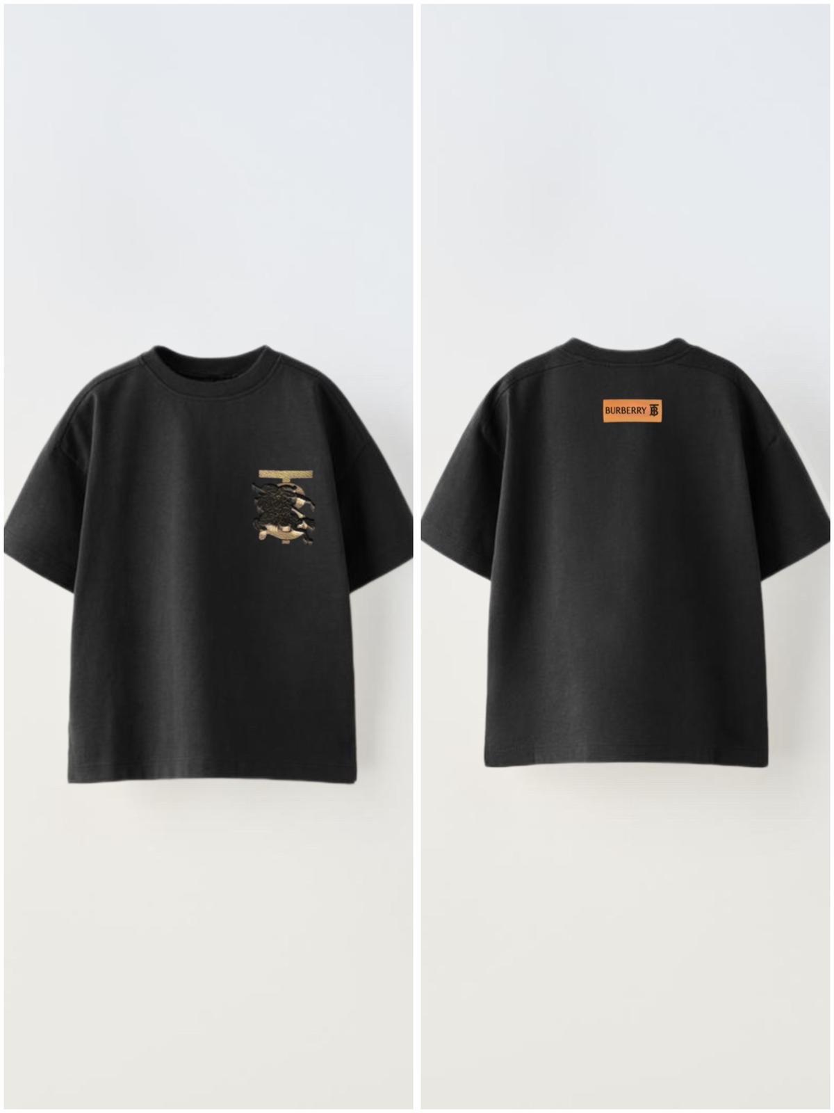 Siyah burberry tsort 