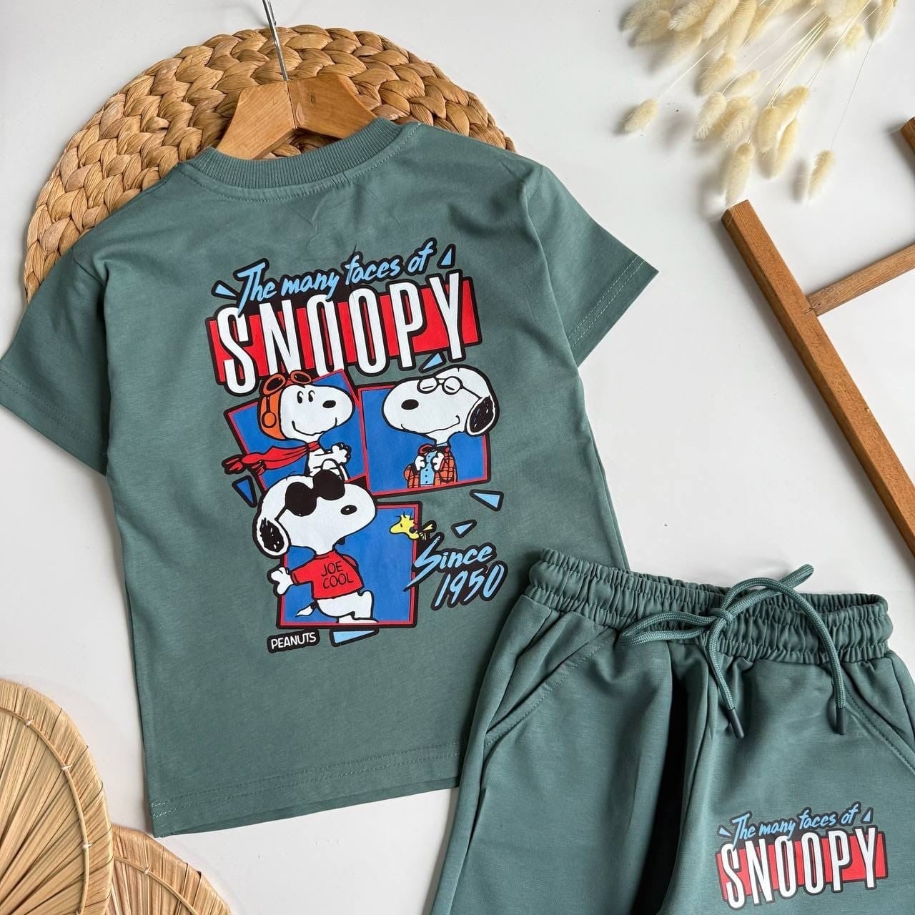 Snopy şort takım