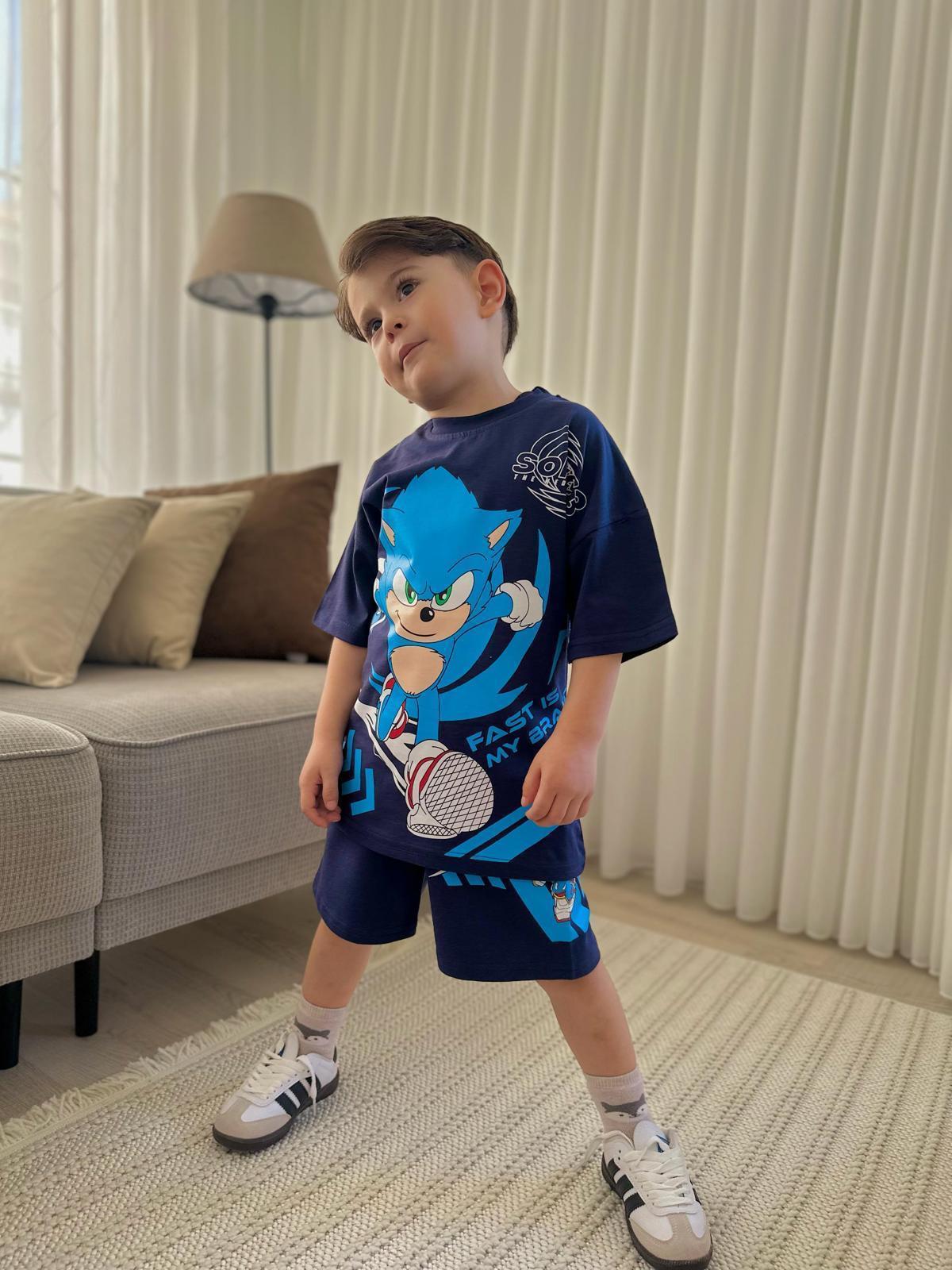 Sonic erkek şort takım 