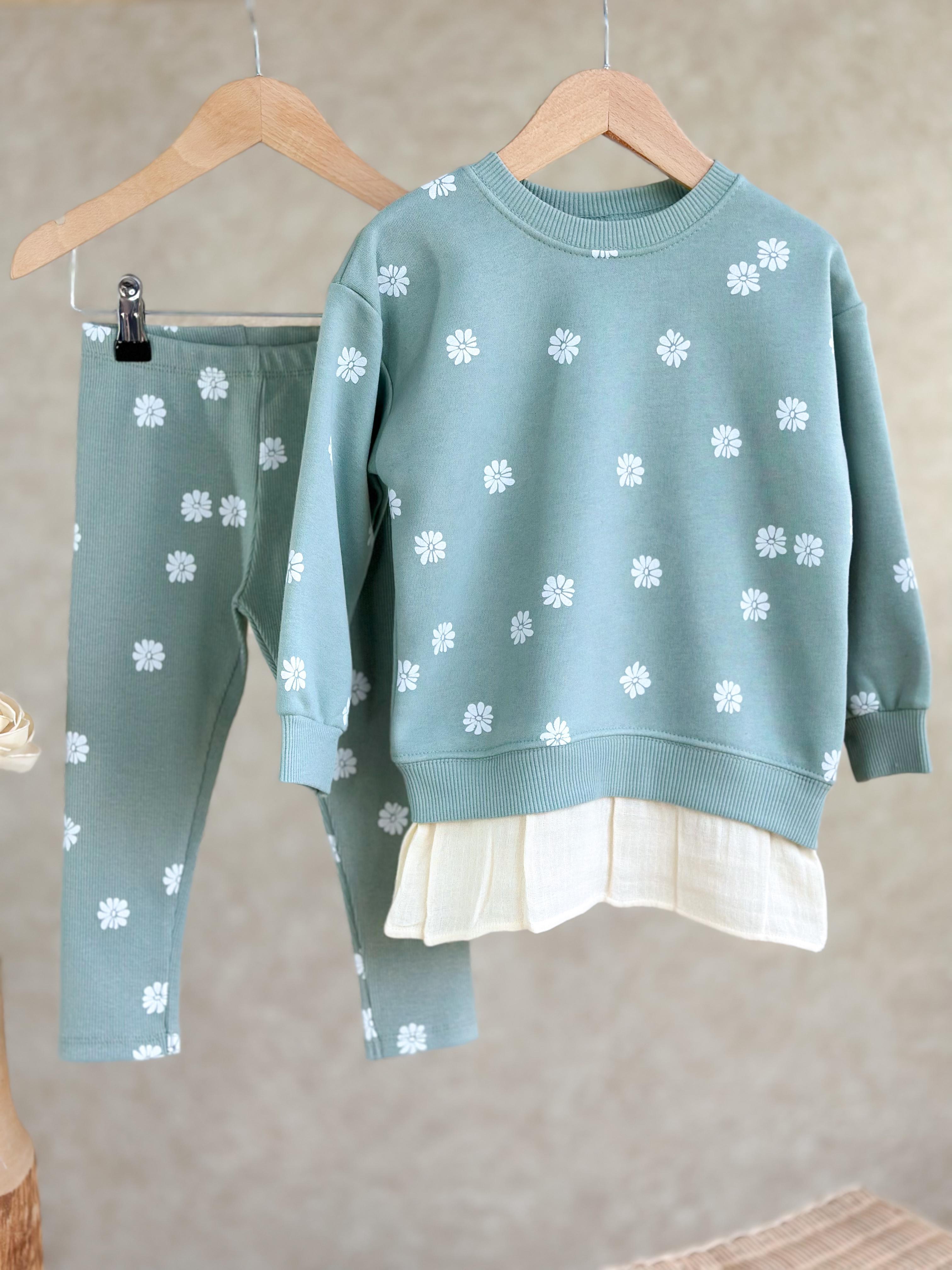 Tayt sweat parçalı takım 