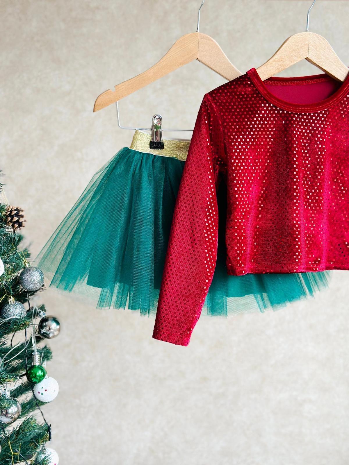 Tütü yeşil etek takım