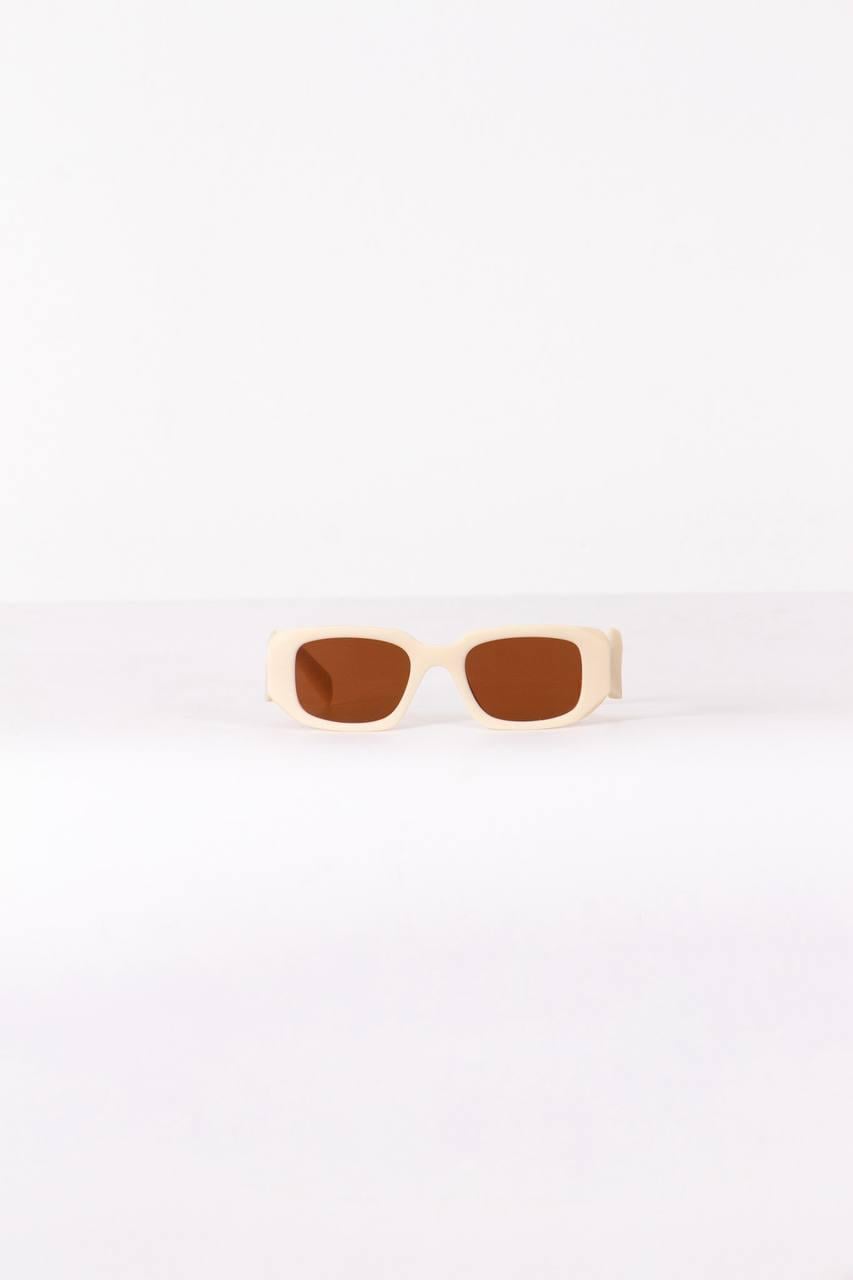 Ünisex krem gözlük