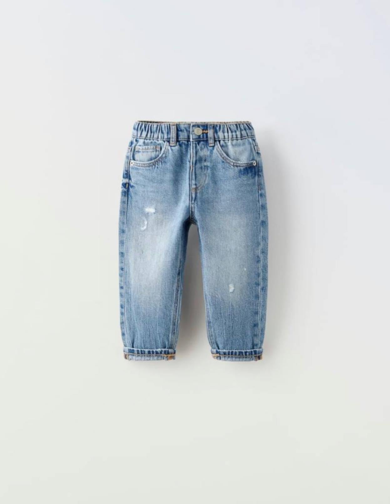 Yeni mom mavi jean 