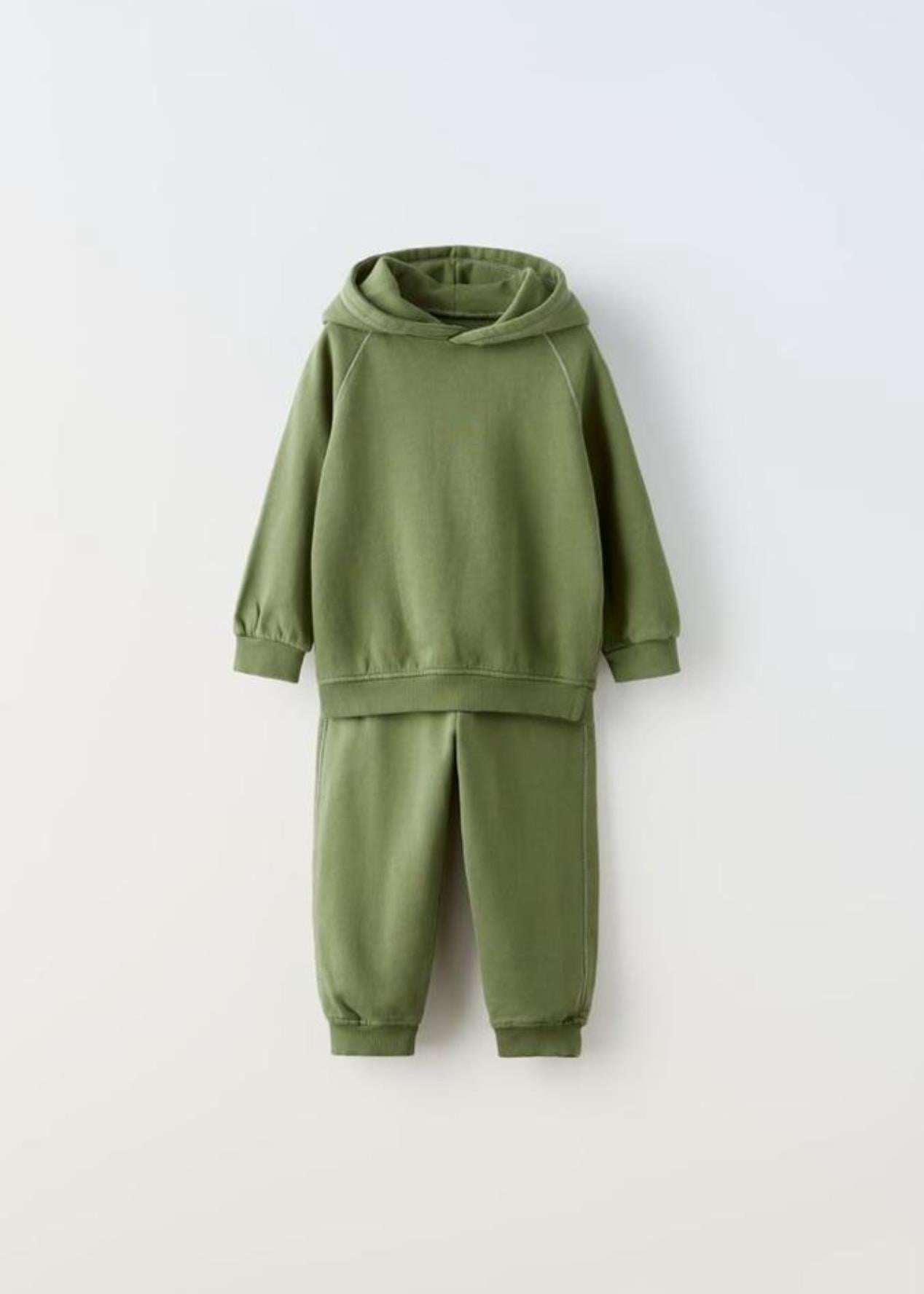 Yeşil kapson unisex takım