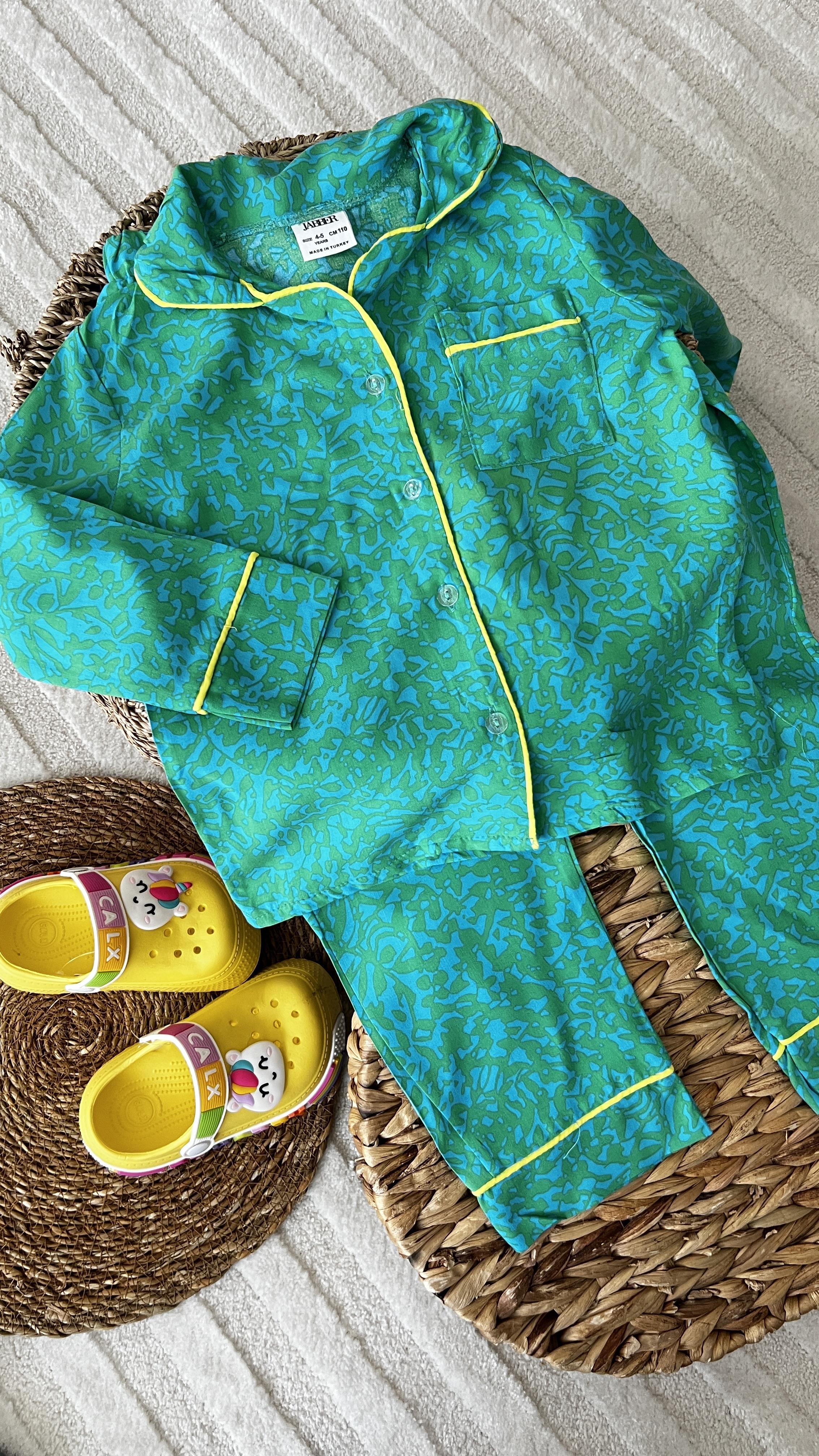 Yeşil kız çocuk pijama 