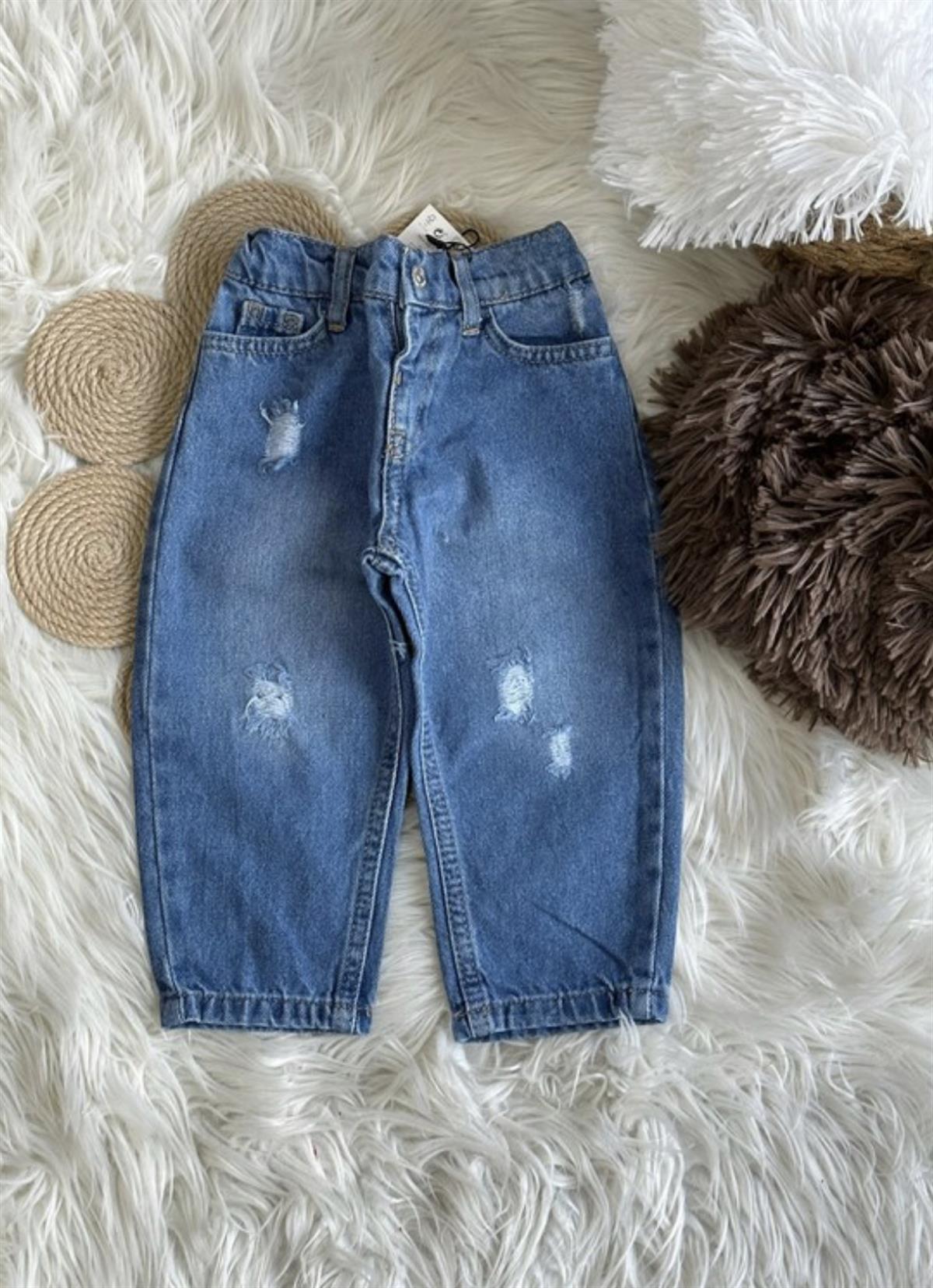 Yırtık Mom jean 