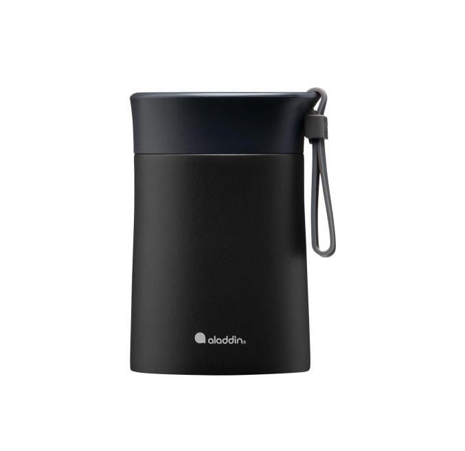 Aladdin Bistro Thermavac Paslanmaz Çelik Yemek Termosu 0,40 LT Lava Black