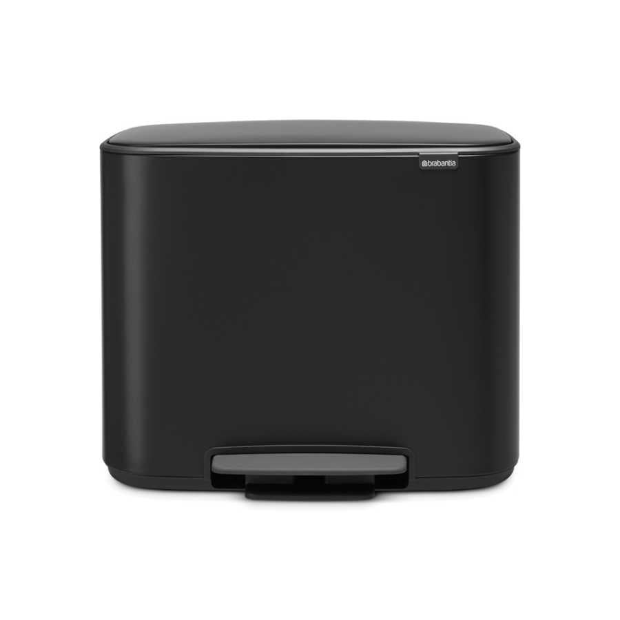 Brabantia BO Matt Black Pedallı Çöp Kutusu 36L